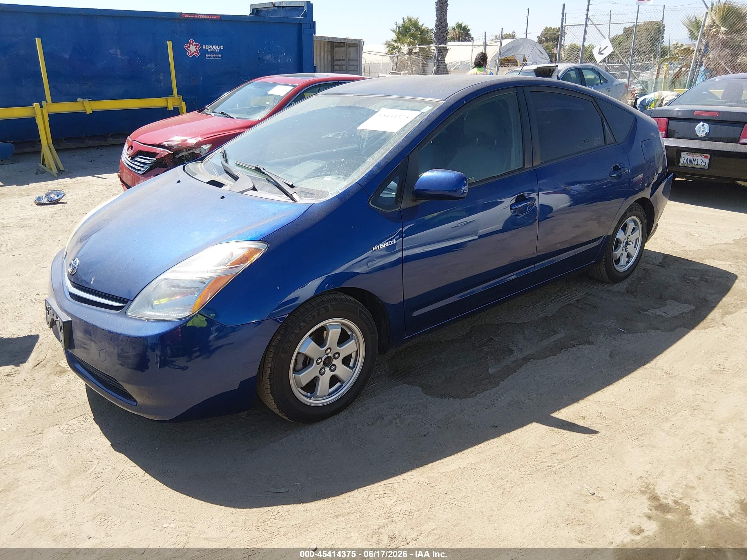 2008 Toyota Prius   Синий vin: JTDKB20U687818434