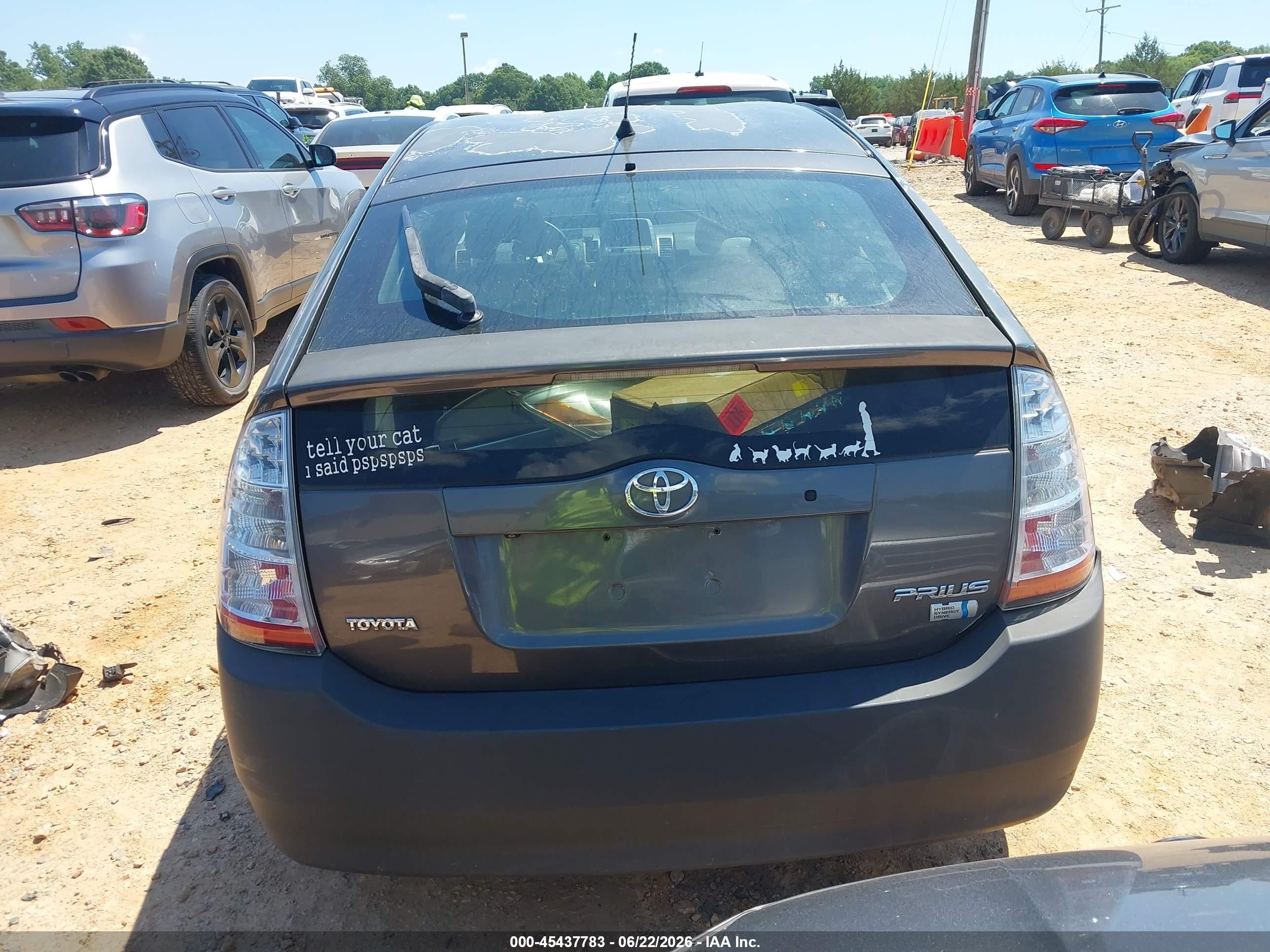 2009 Toyota Prius Gray vin: JTDKB20U693471048