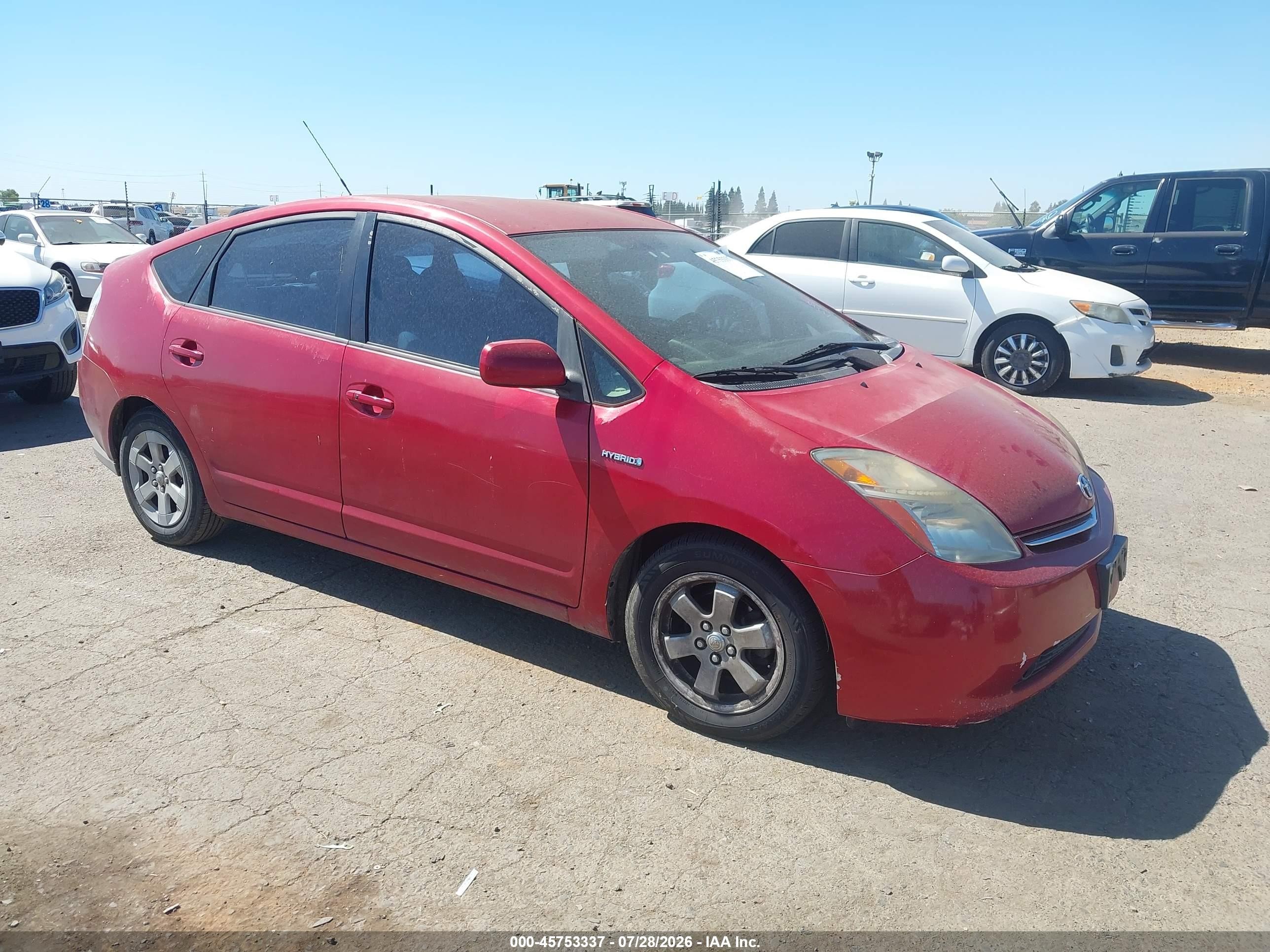 2009 Toyota Prius   Красный vin: JTDKB20U693476136