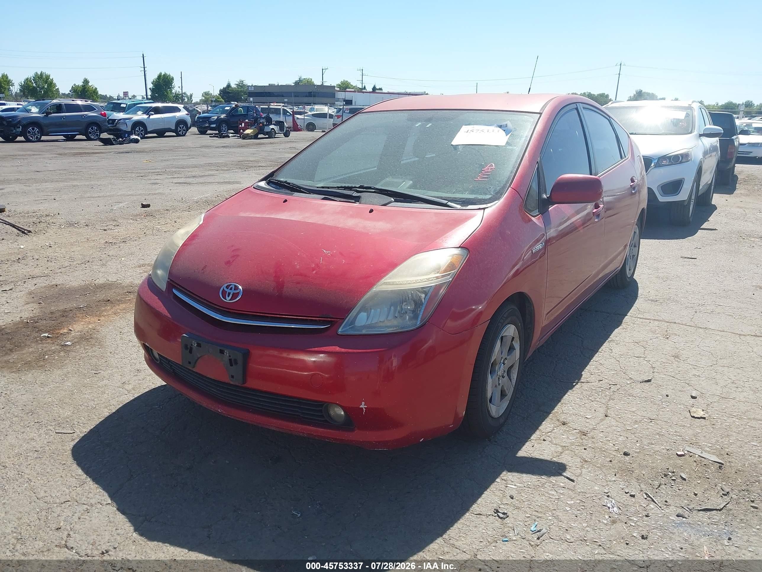2009 Toyota Prius   Red vin: JTDKB20U693476136