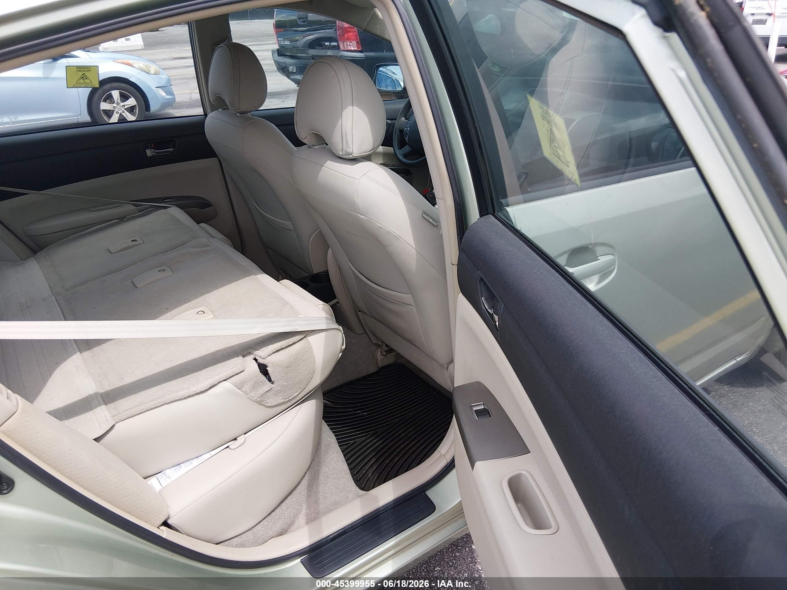 2009 Toyota Prius   Green vin: JTDKB20U693479165
