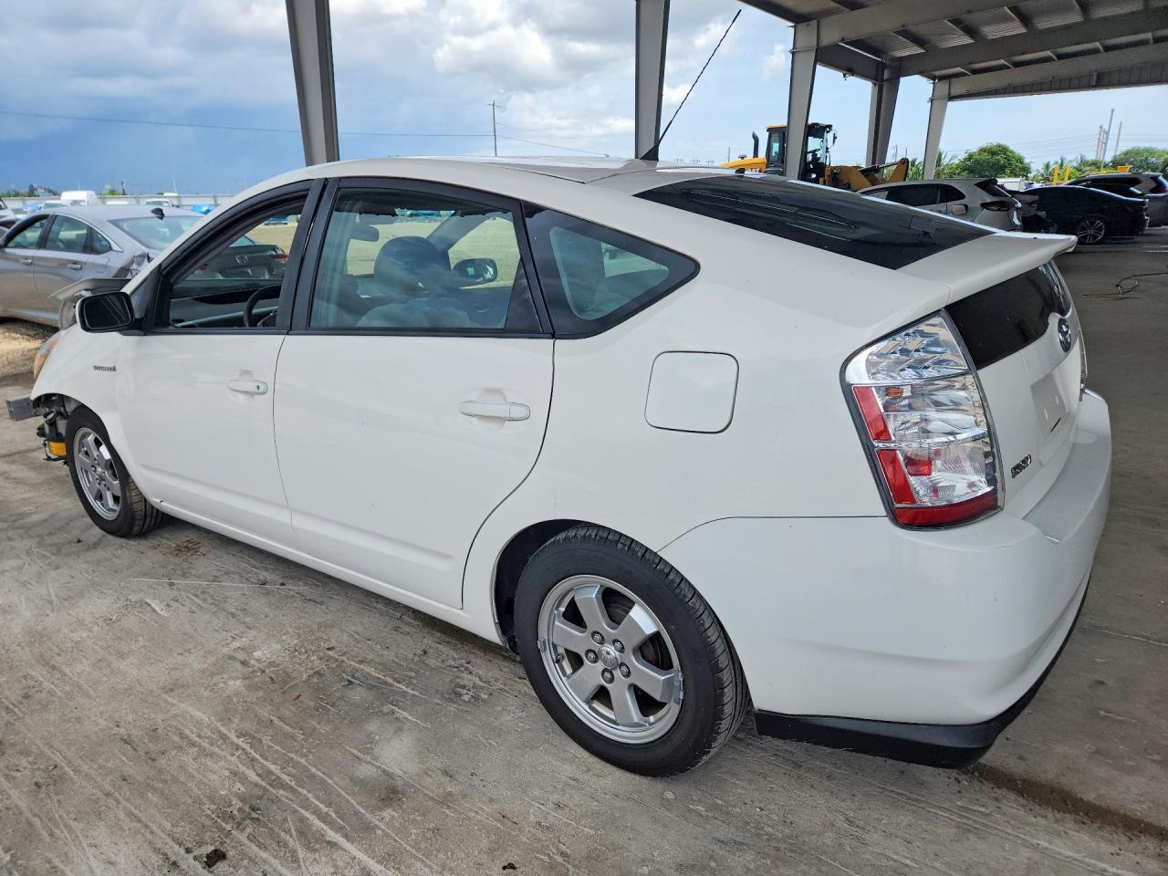 2009 Toyota Prius Base White vin: JTDKB20U693506817
