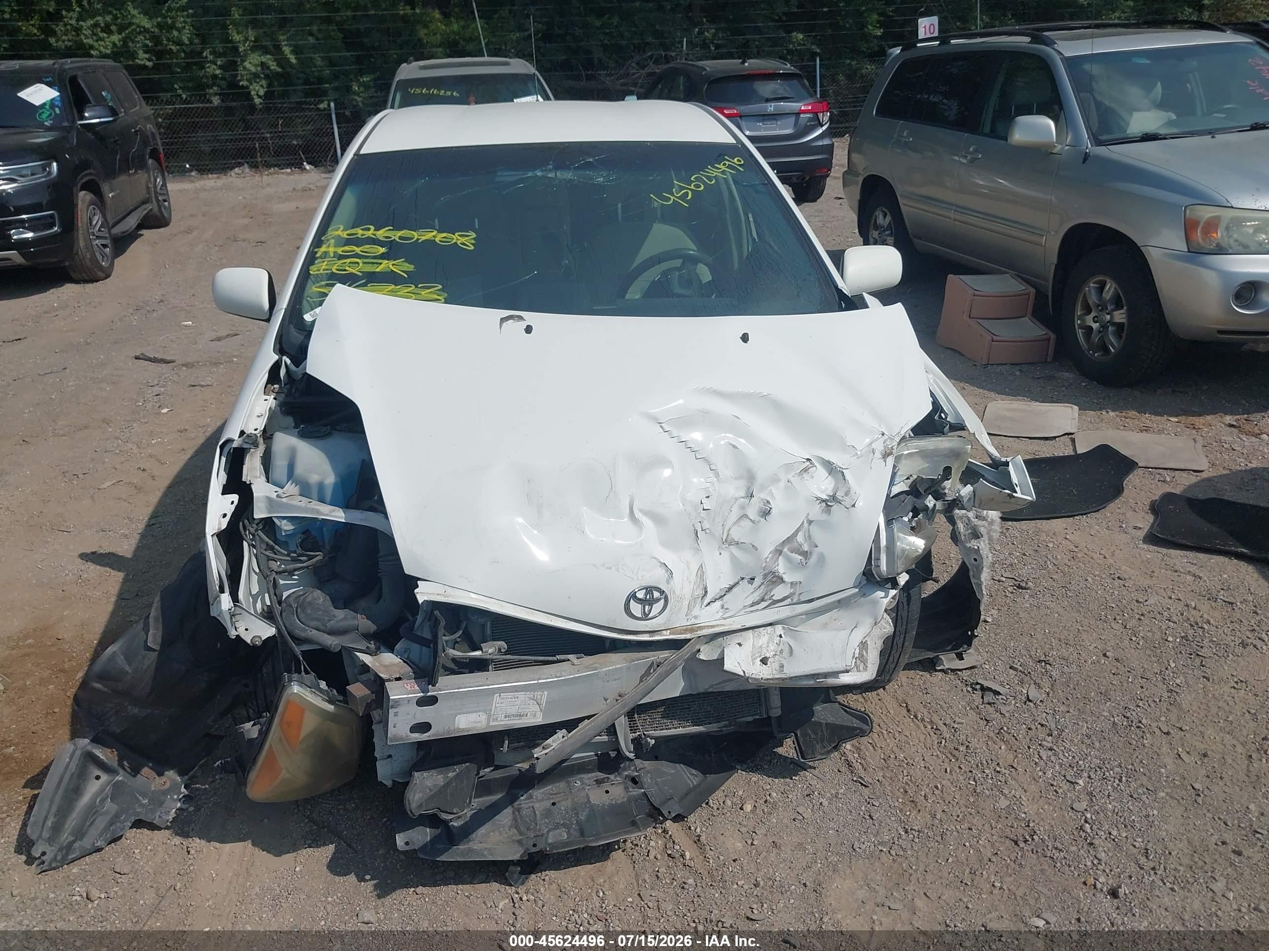 2009 Toyota Prius   Белый vin: JTDKB20U693516733