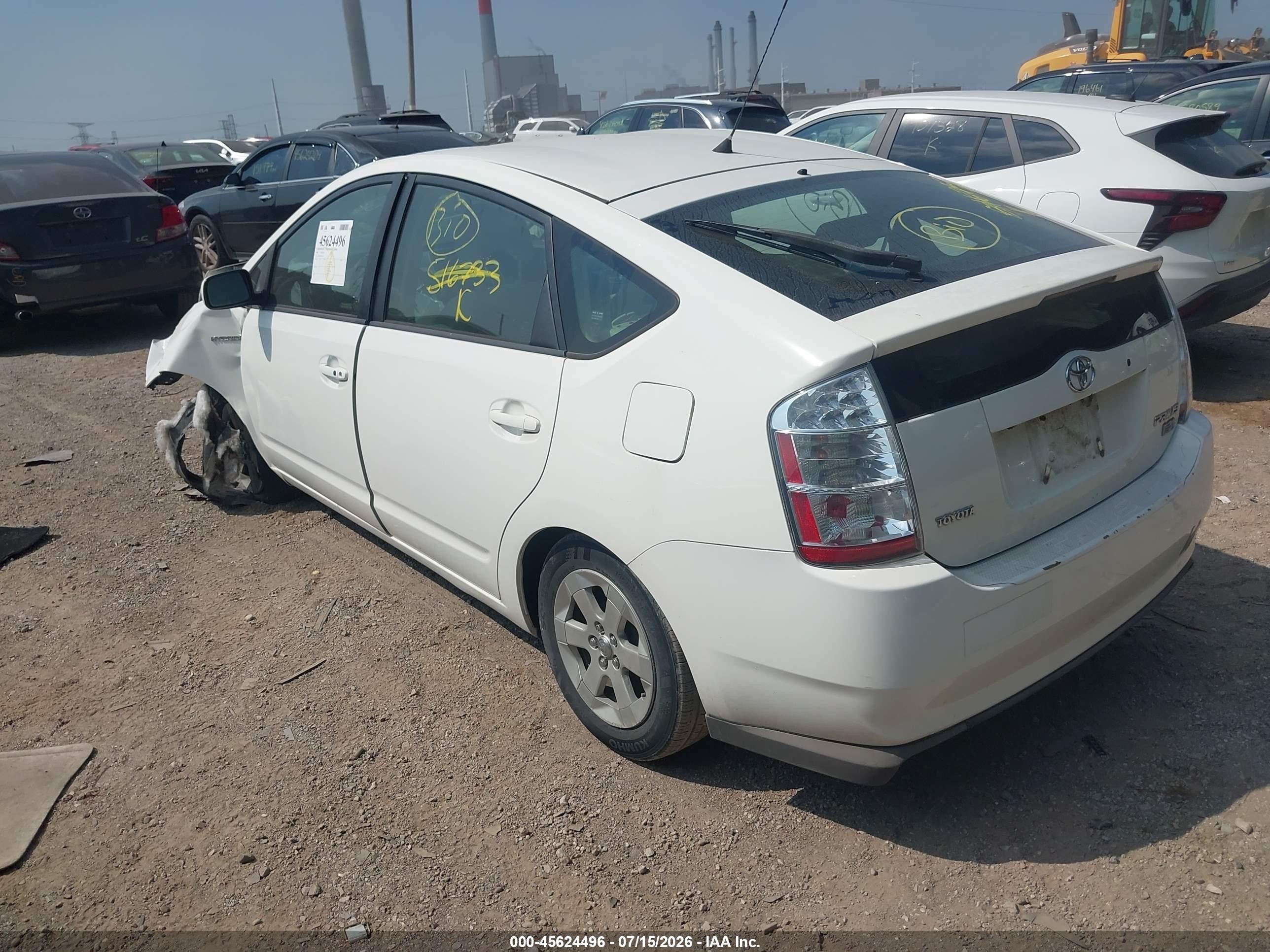 2009 Toyota Prius   Белый vin: JTDKB20U693516733