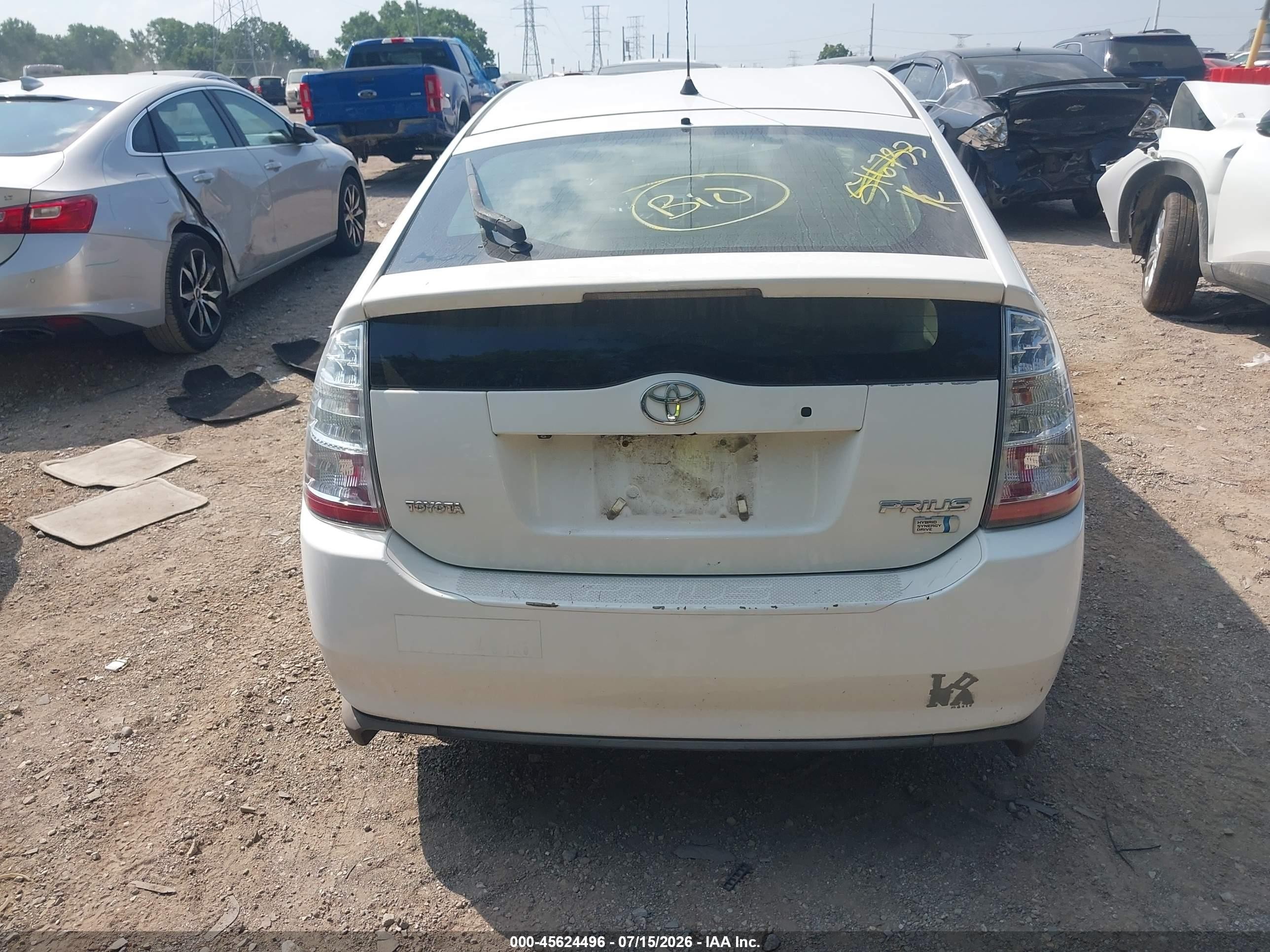 2009 Toyota Prius   Белый vin: JTDKB20U693516733