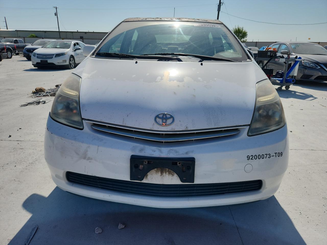 2009 Toyota Prius Base Белый vin: JTDKB20U693518336 Damage: Hood, Chipped, 10 Or More