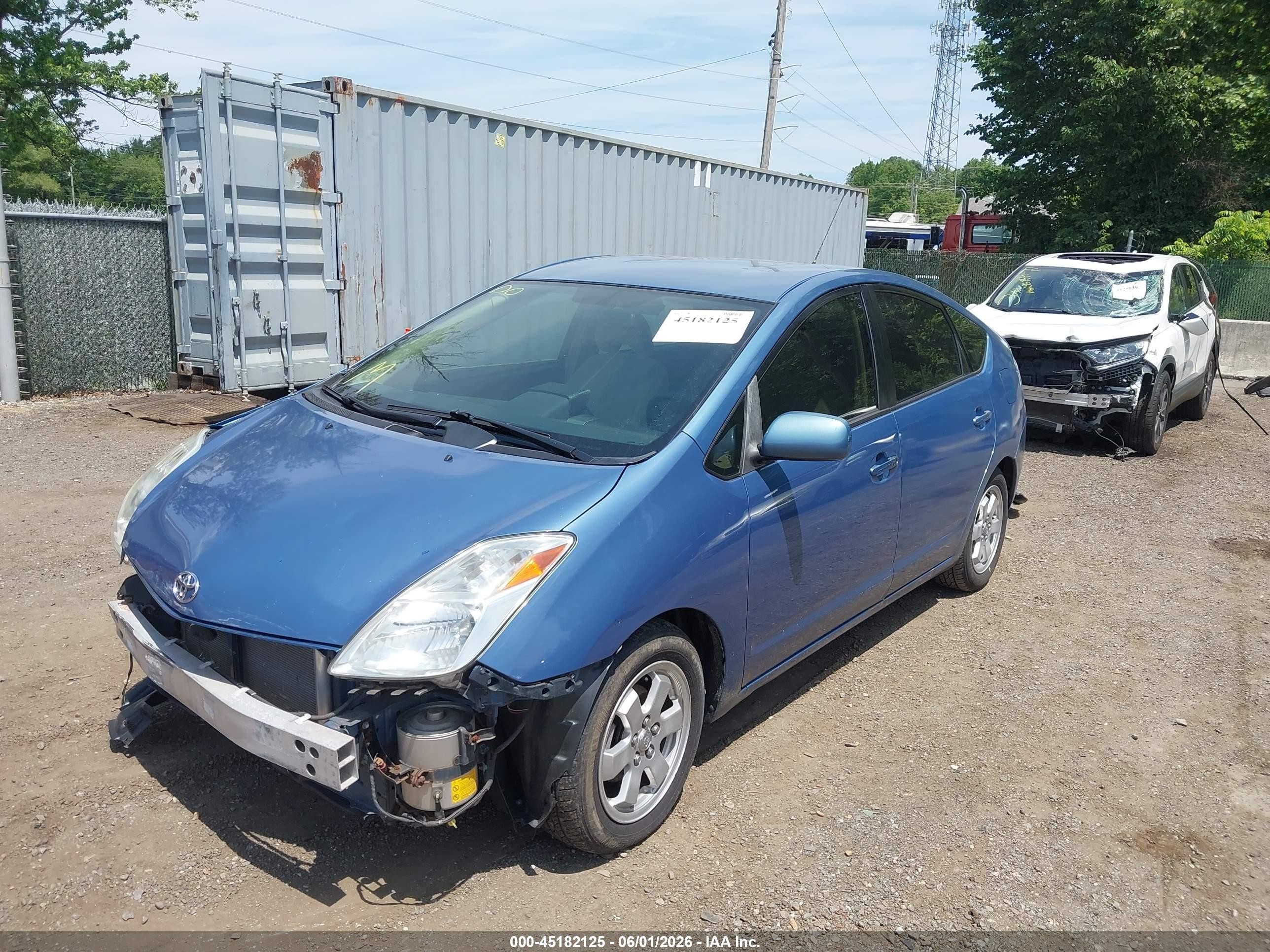 2004 Toyota Prius Blue vin: JTDKB20U740091744