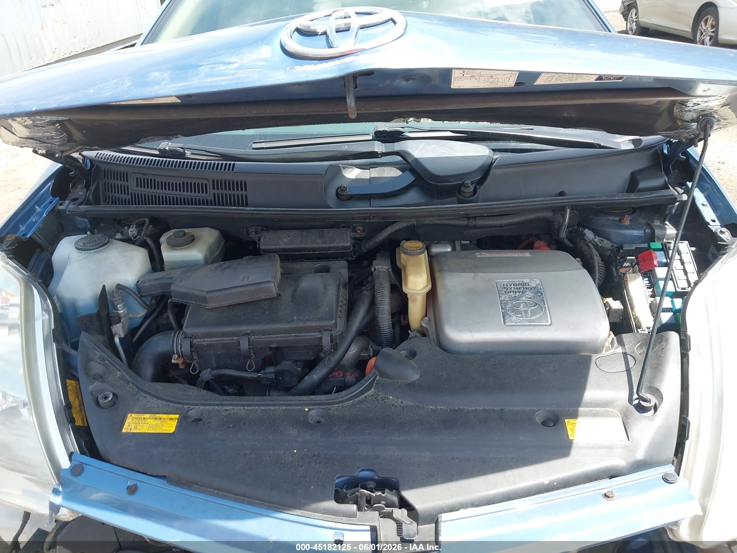 2004 Toyota Prius Blue vin: JTDKB20U740091744