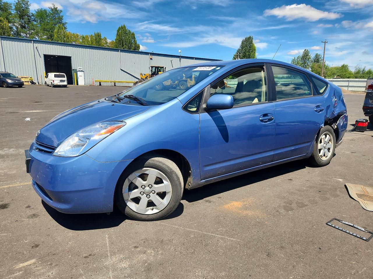 2005 Toyota Prius Base Blue vin: JTDKB20U750124209