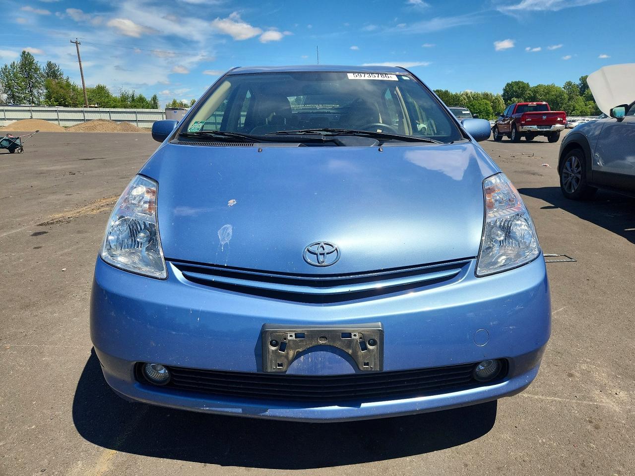 2005 Toyota Prius Base Blue vin: JTDKB20U750124209