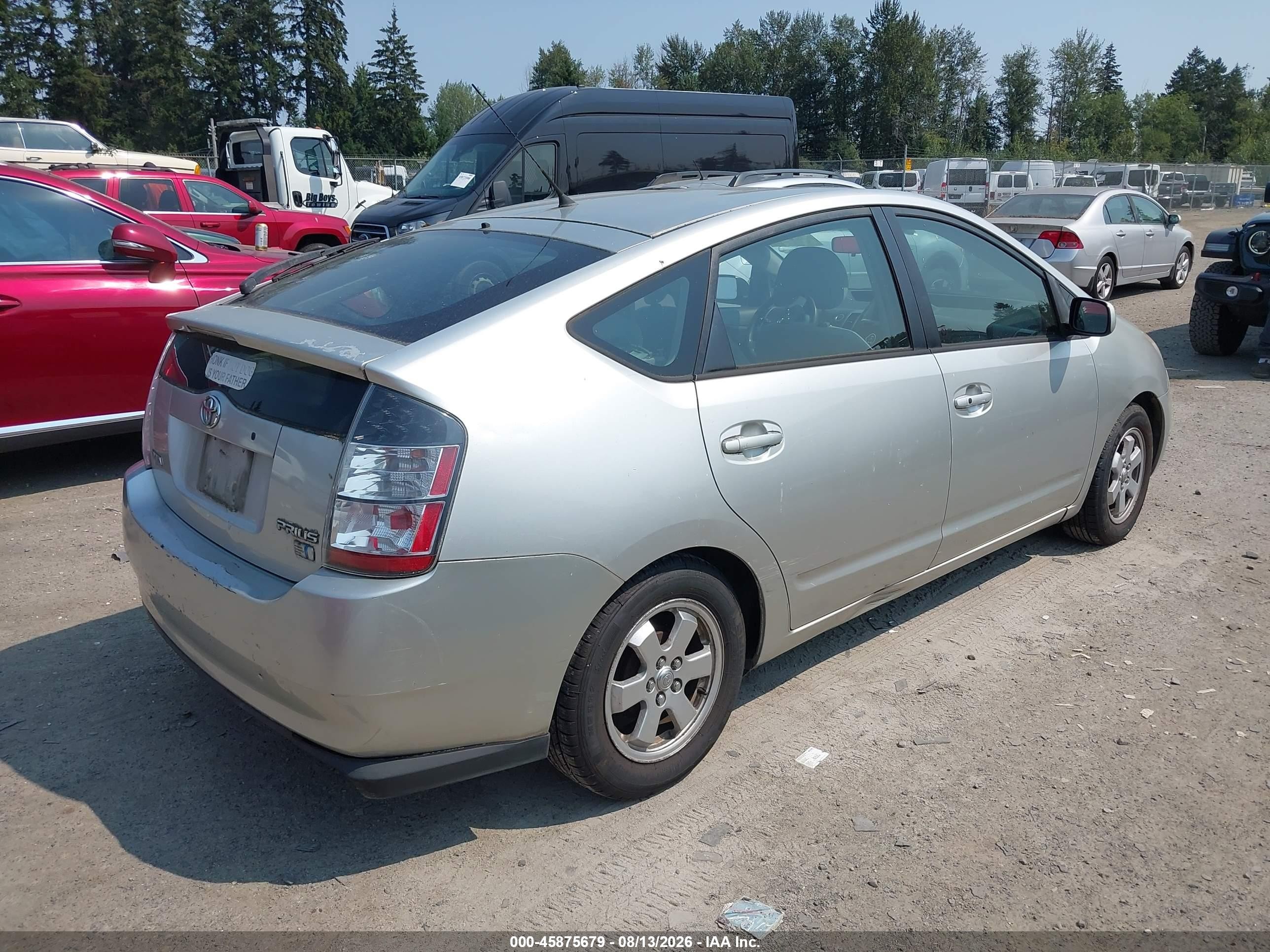 2005 Toyota Prius   Silver vin: JTDKB20U753002951