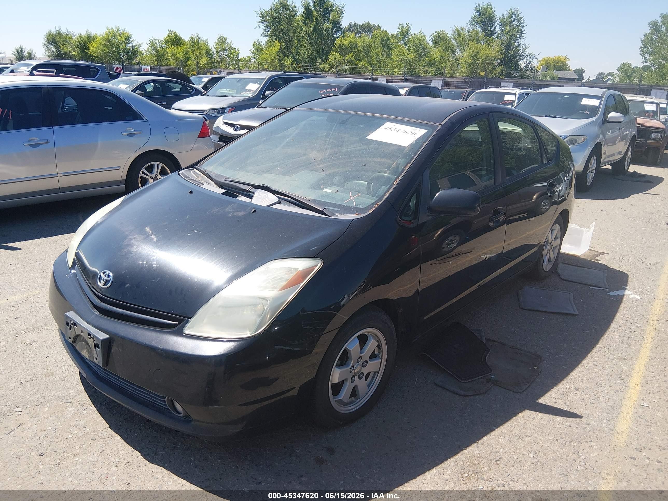 2005 Toyota Prius   Black vin: JTDKB20U753047341