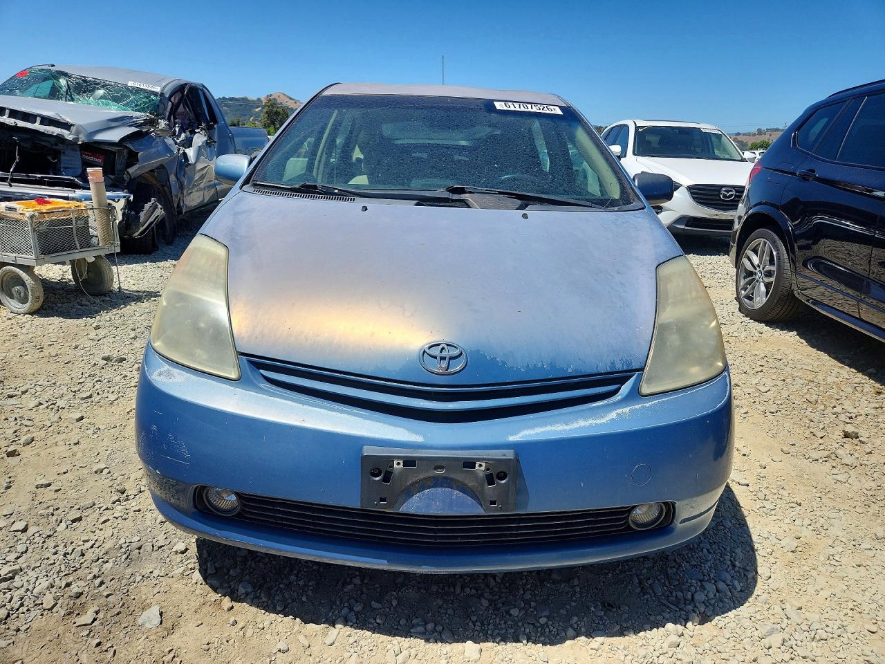 2005 Toyota Prius Base Blue vin: JTDKB20U753082509
