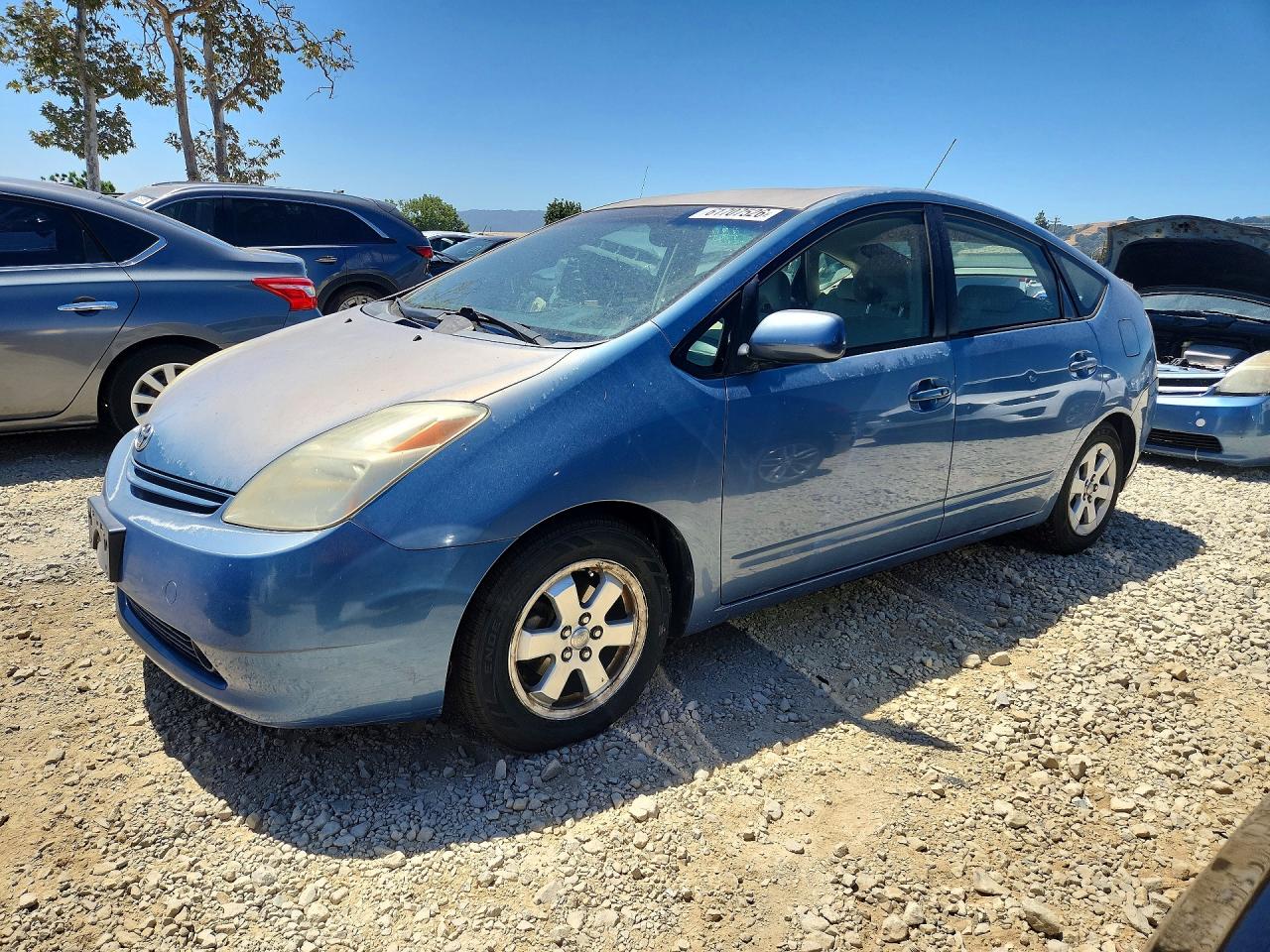 2005 Toyota Prius Base Blue vin: JTDKB20U753082509