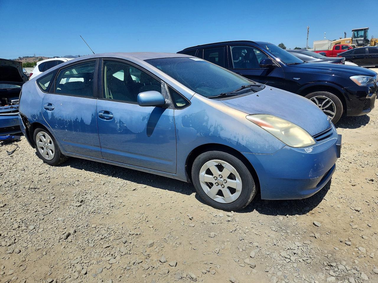 2005 Toyota Prius Base Blue vin: JTDKB20U753082509
