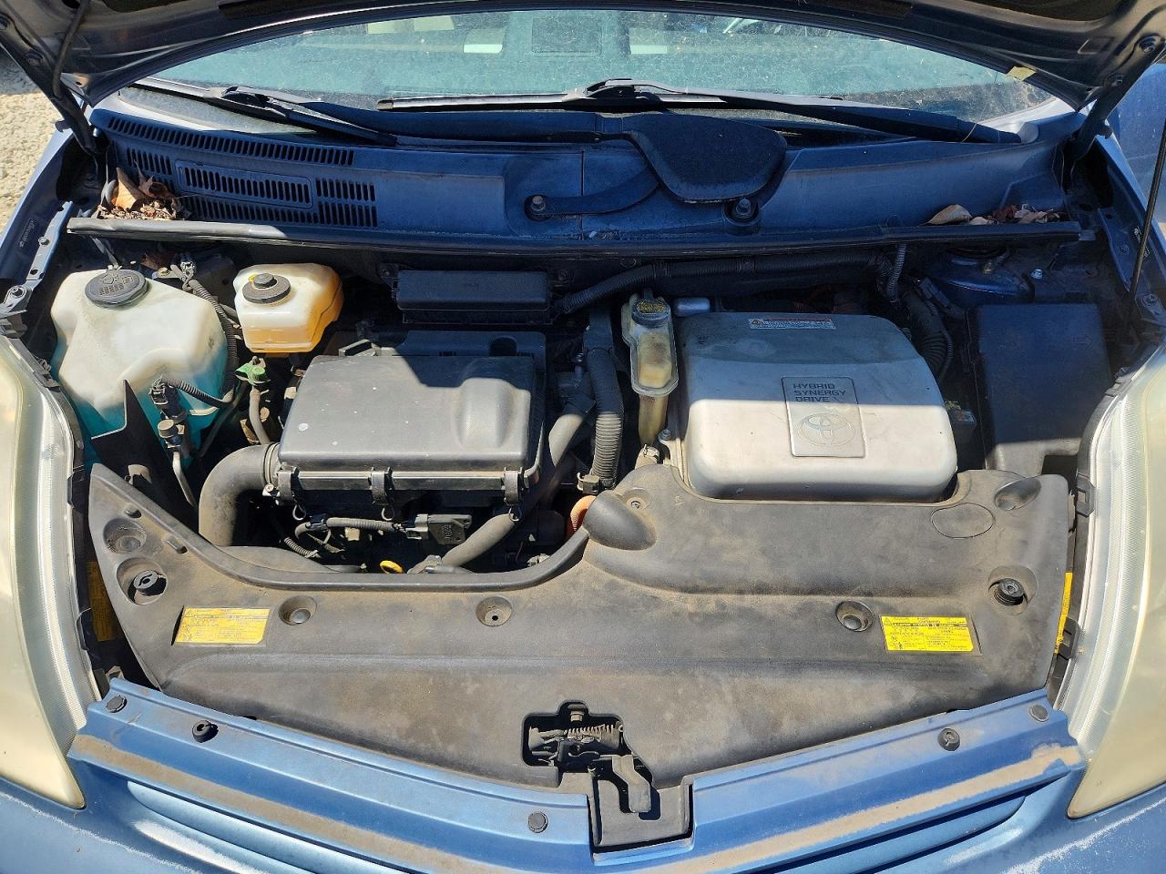 2005 Toyota Prius Base Blue vin: JTDKB20U753082509