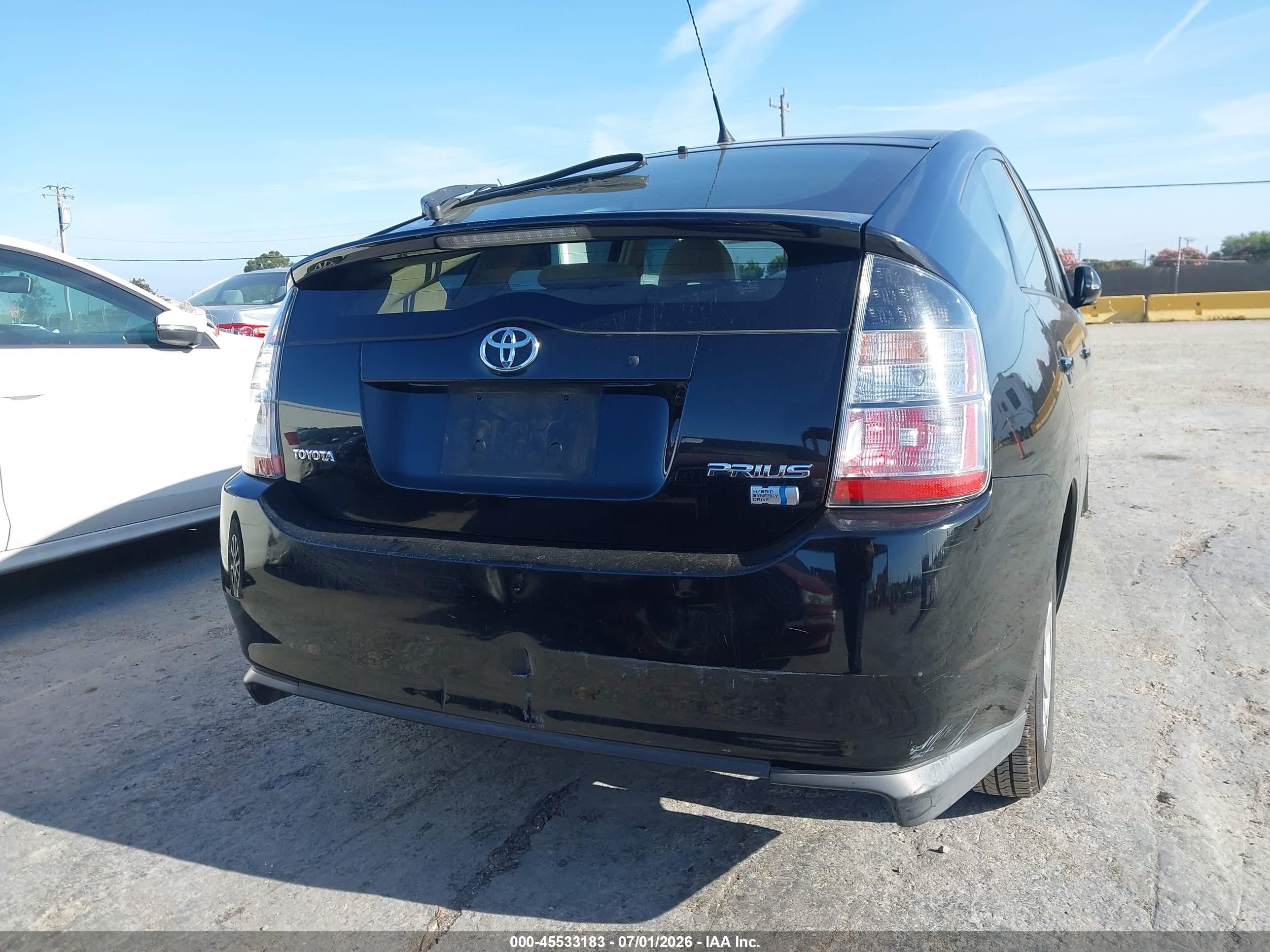 2005 Toyota Prius   Black vin: JTDKB20U753104654