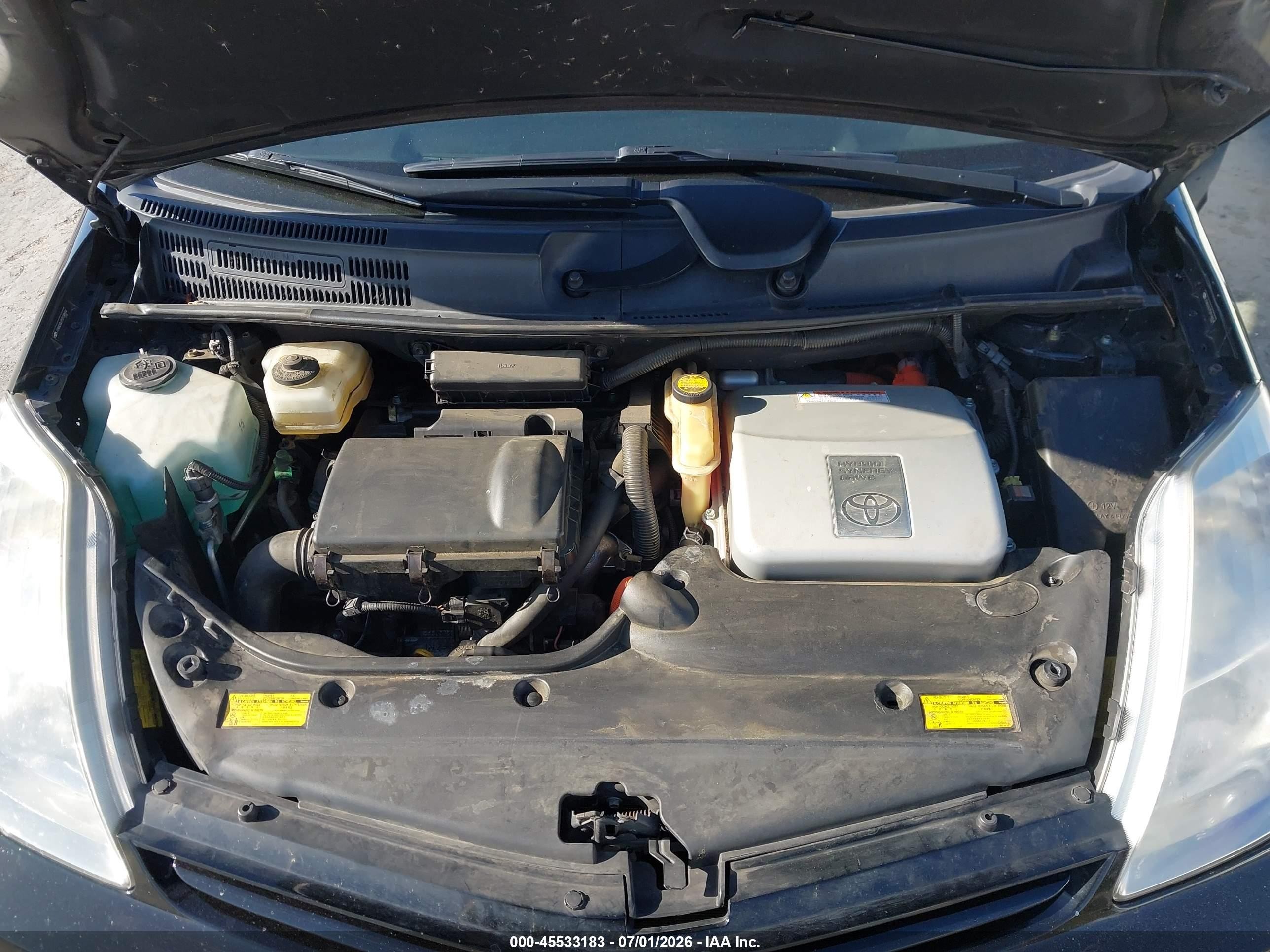 2005 Toyota Prius   Black vin: JTDKB20U753104654