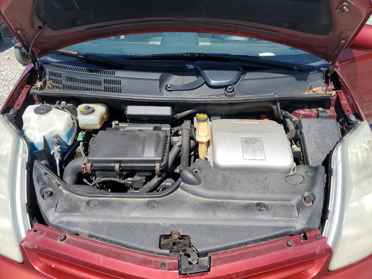 2005 Toyota Prius Base Maroon vin: JTDKB20U753108686