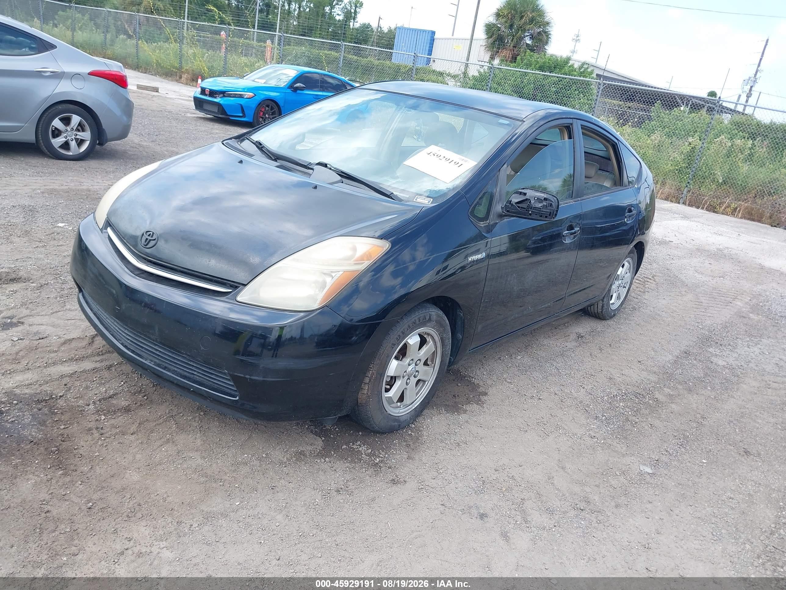 2006 Toyota Prius   Black vin: JTDKB20U763152639