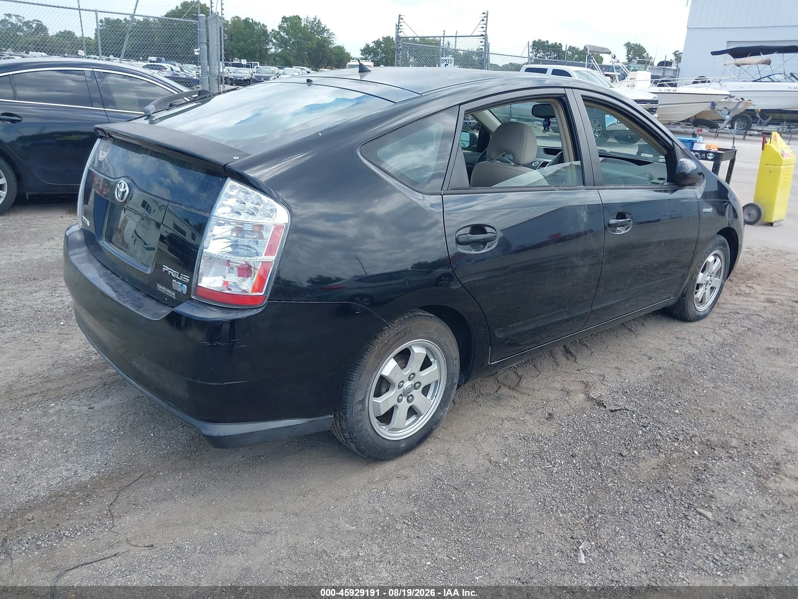 2006 Toyota Prius   Black vin: JTDKB20U763152639
