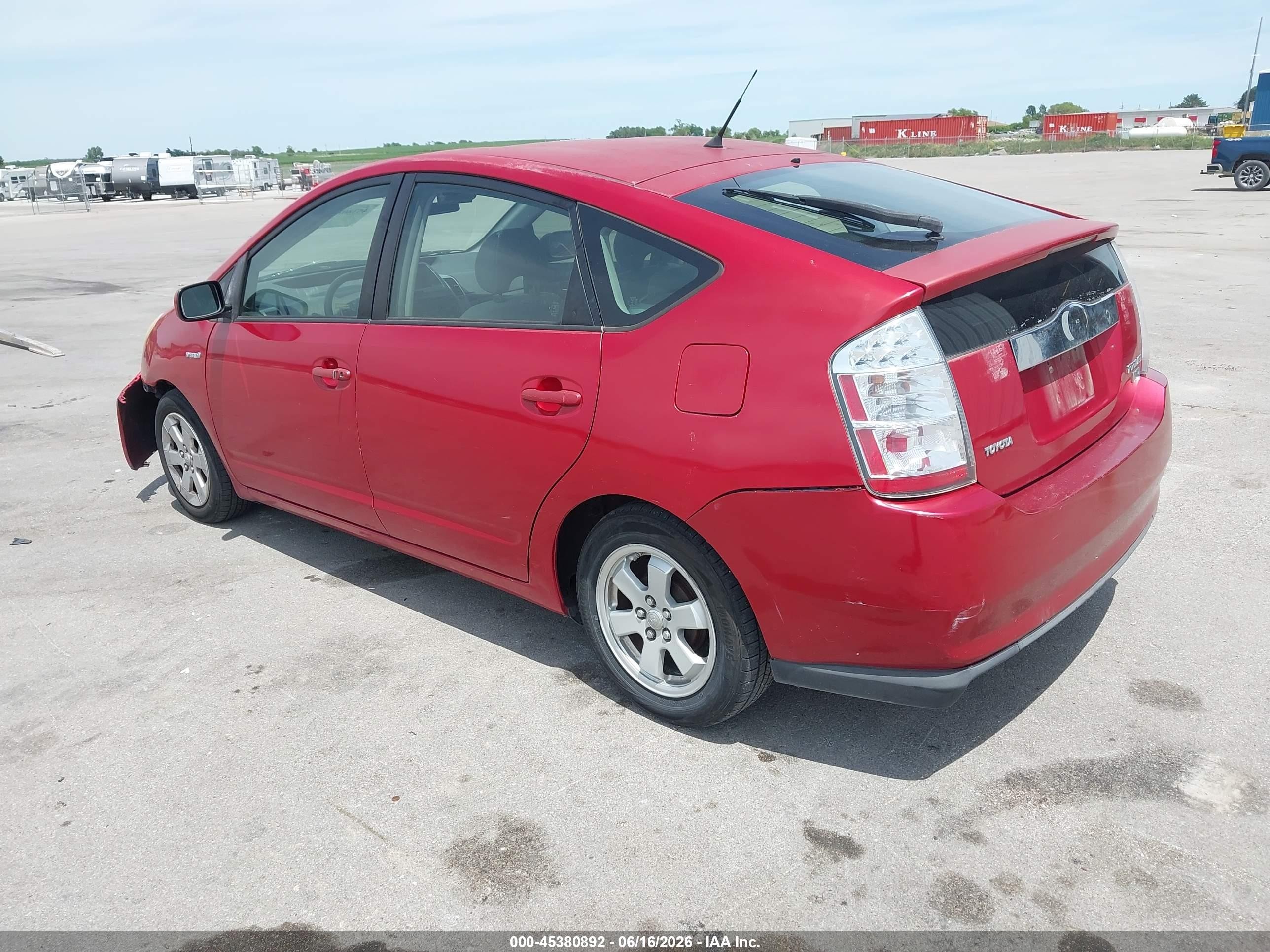 2006 Toyota Prius   Red vin: JTDKB20U767063968
