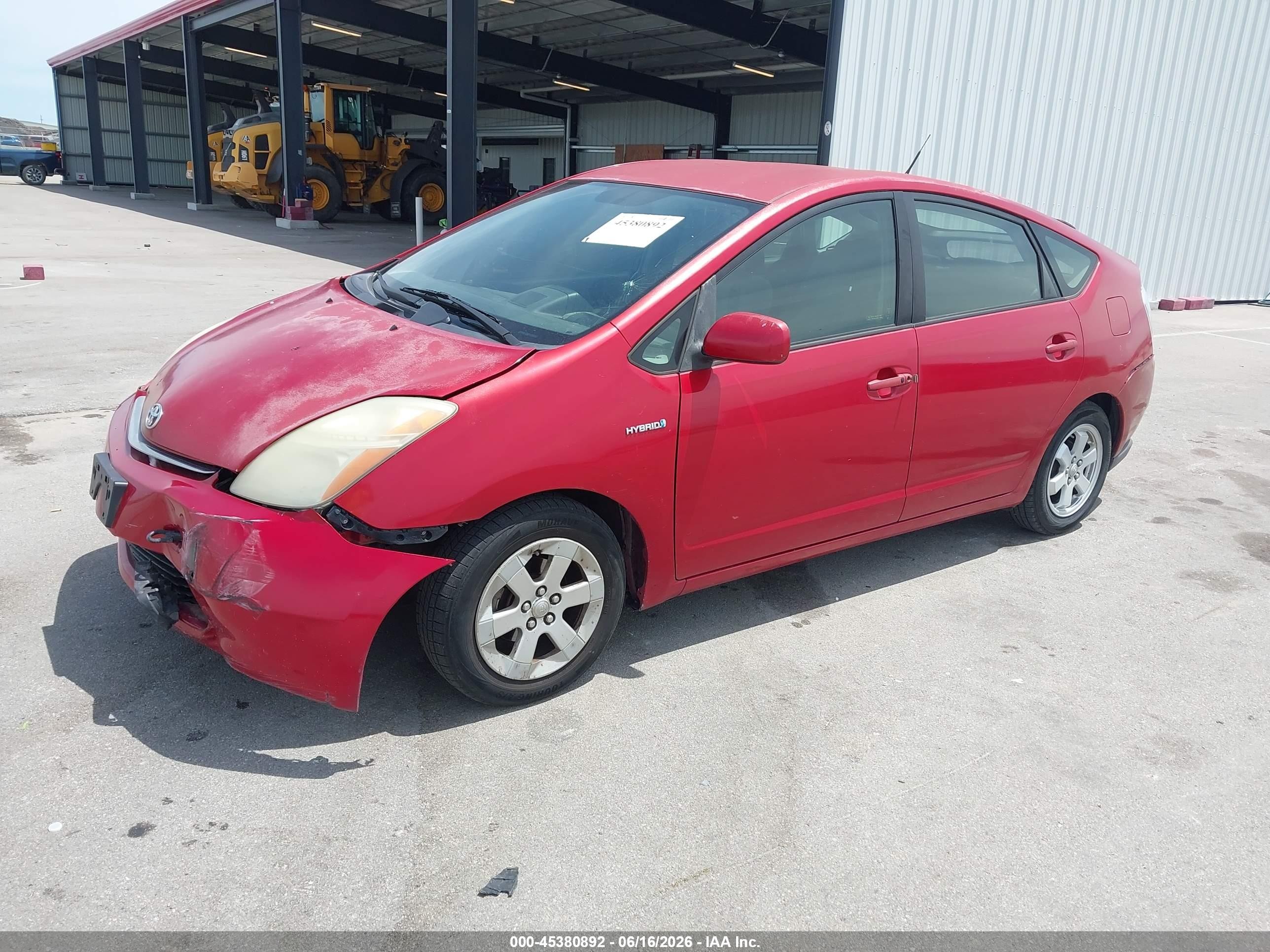 2006 Toyota Prius   Red vin: JTDKB20U767063968