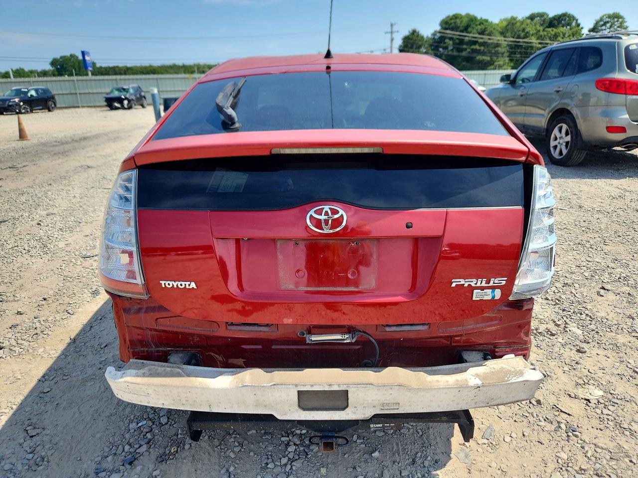 2006 Toyota Prius Base Red vin: JTDKB20U767072010