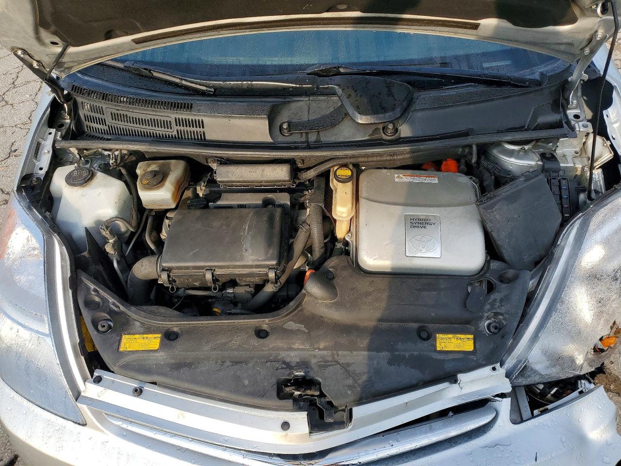 2006 Toyota Prius Base Silver vin: JTDKB20U767082486