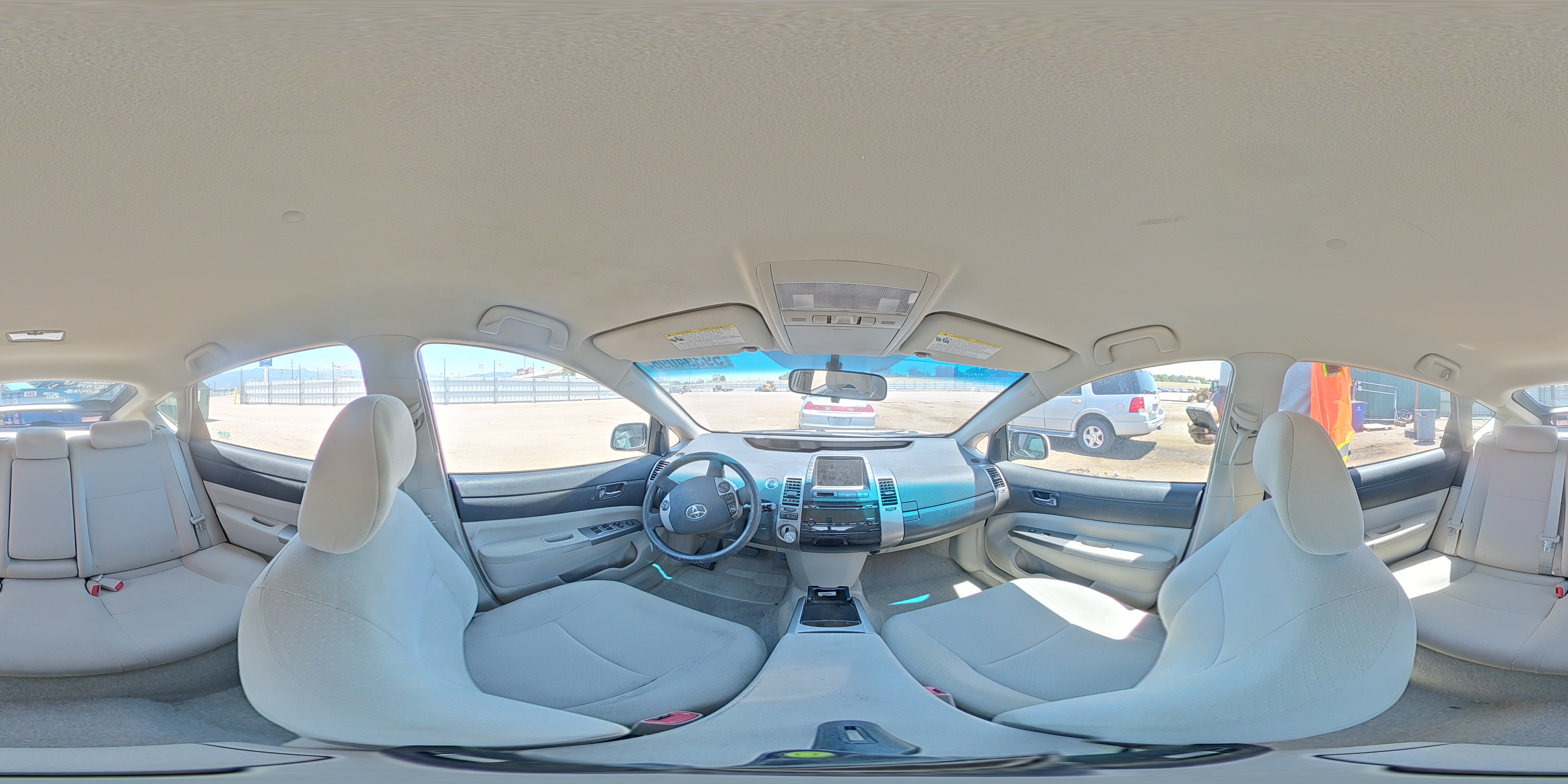 2006 Toyota Prius Base White vin: JTDKB20U767528779
