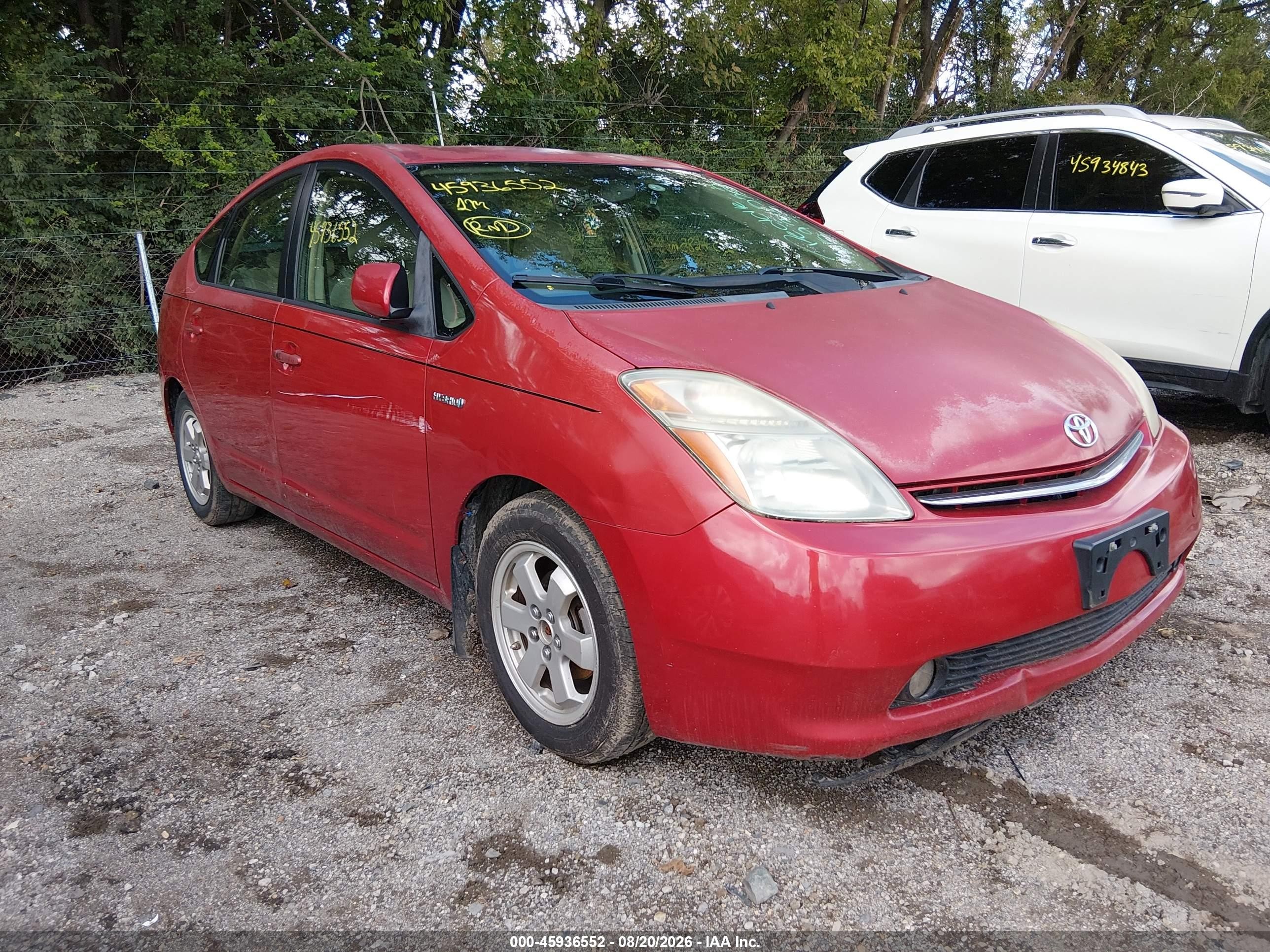 2006 Toyota Prius   Red vin: JTDKB20U767530578