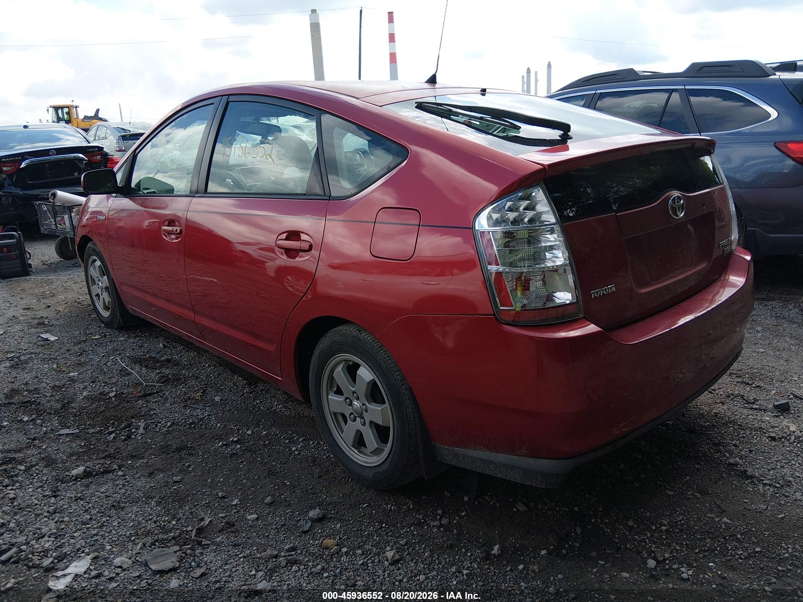 2006 Toyota Prius   Красный vin: JTDKB20U767530578