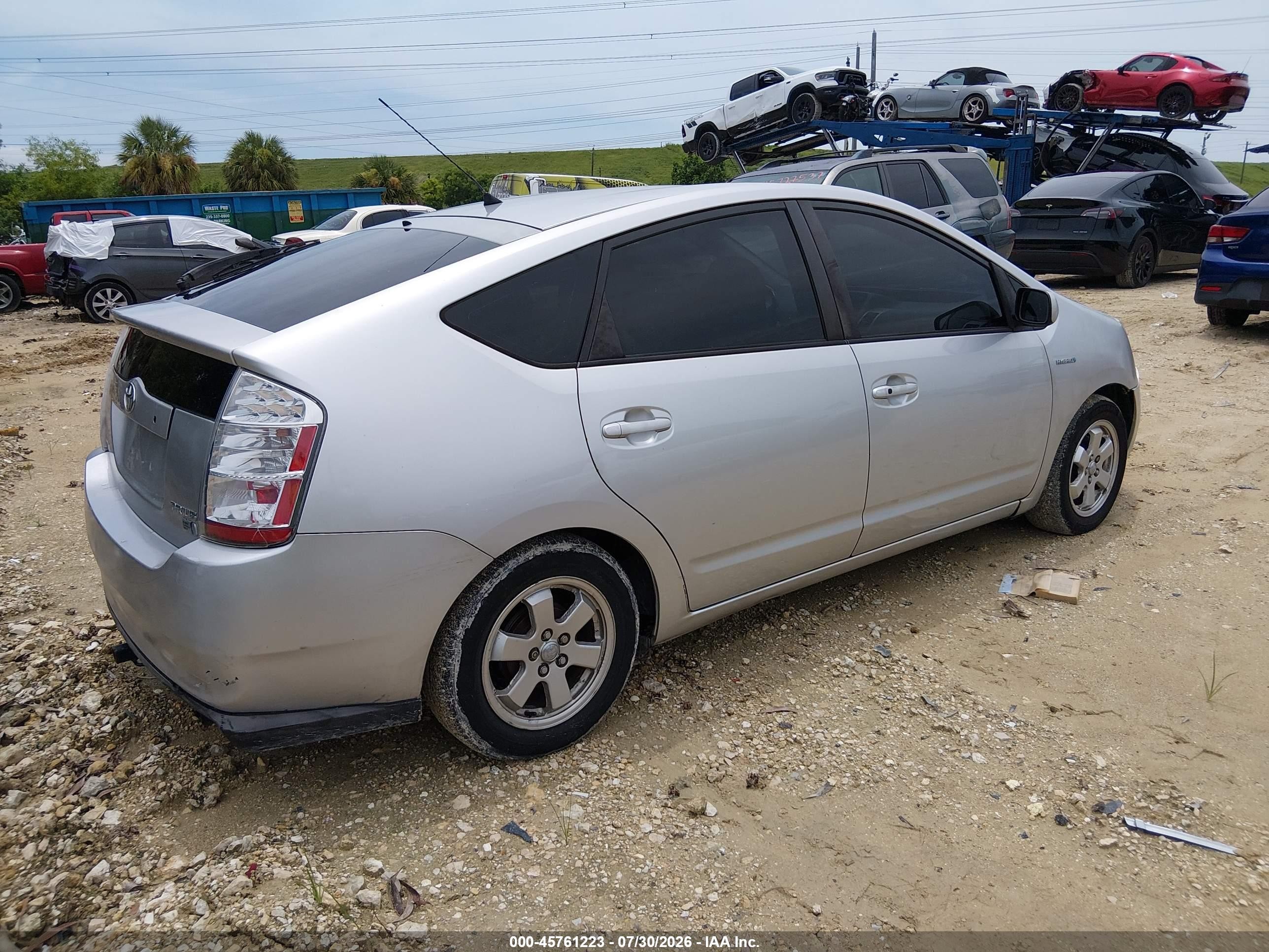 2006 Toyota Prius Gray vin: JTDKB20U767531732