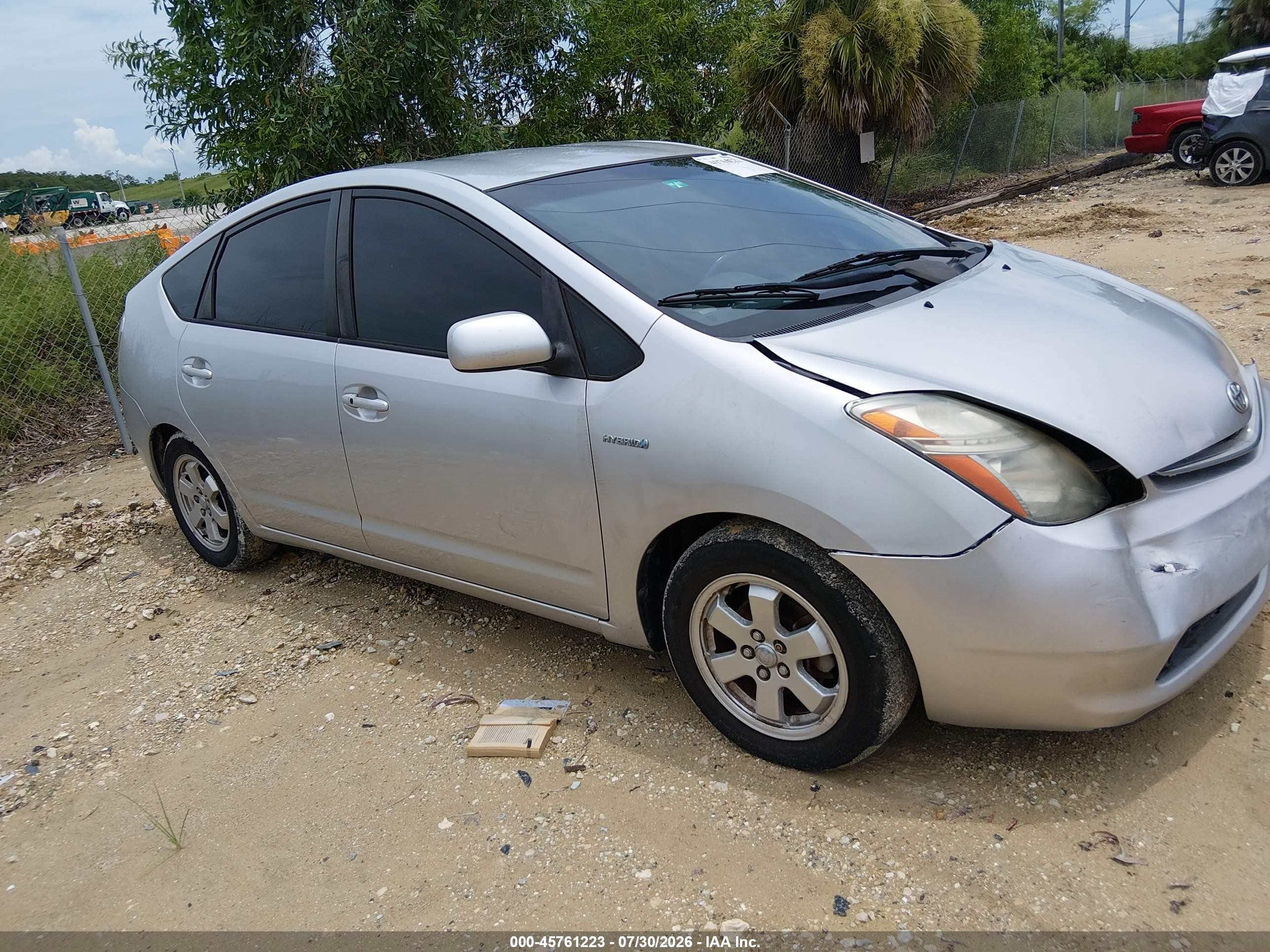 2006 Toyota Prius Gray vin: JTDKB20U767531732