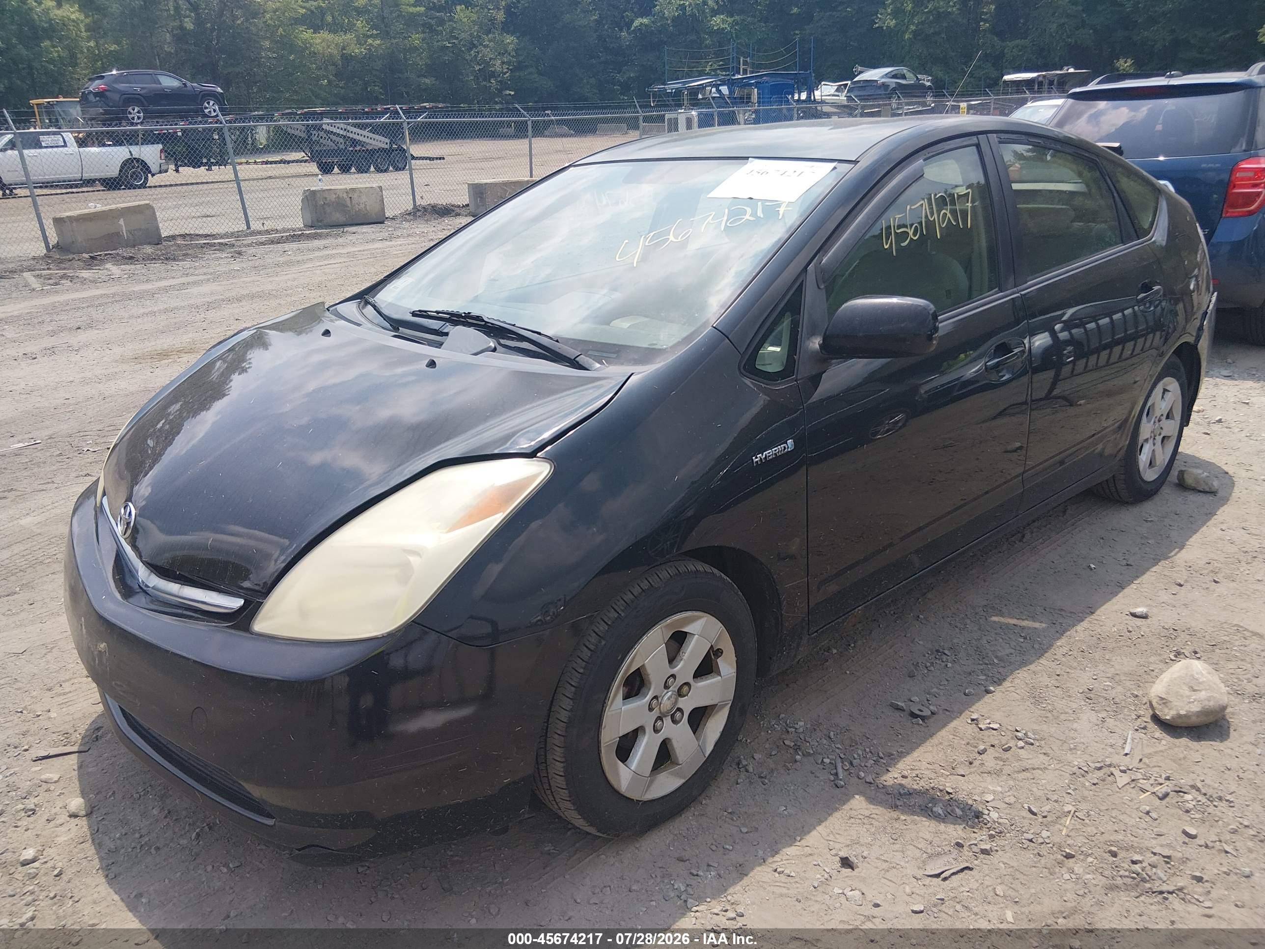 2006 Toyota Prius   Black vin: JTDKB20U767541855