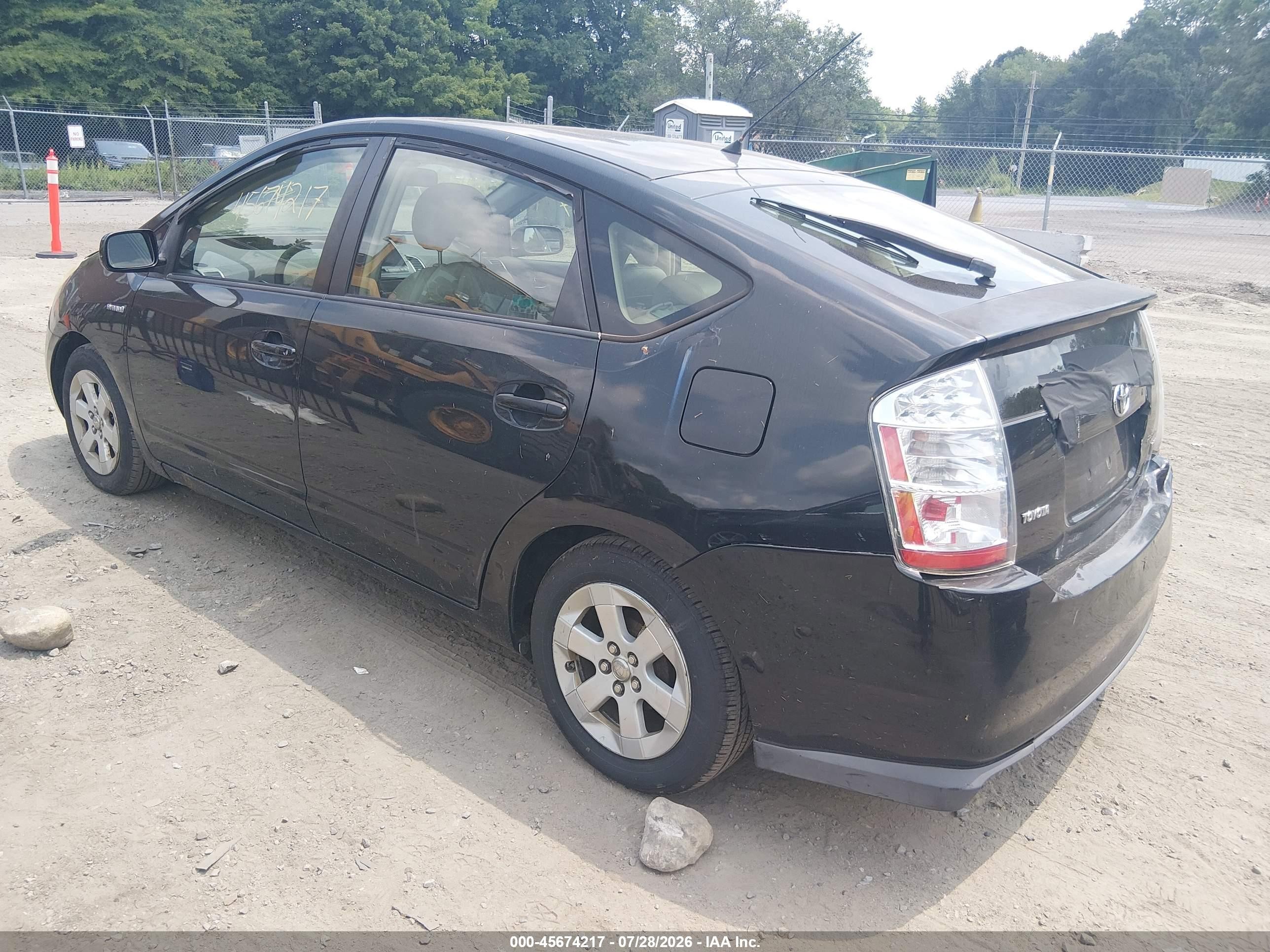 2006 Toyota Prius   Black vin: JTDKB20U767541855