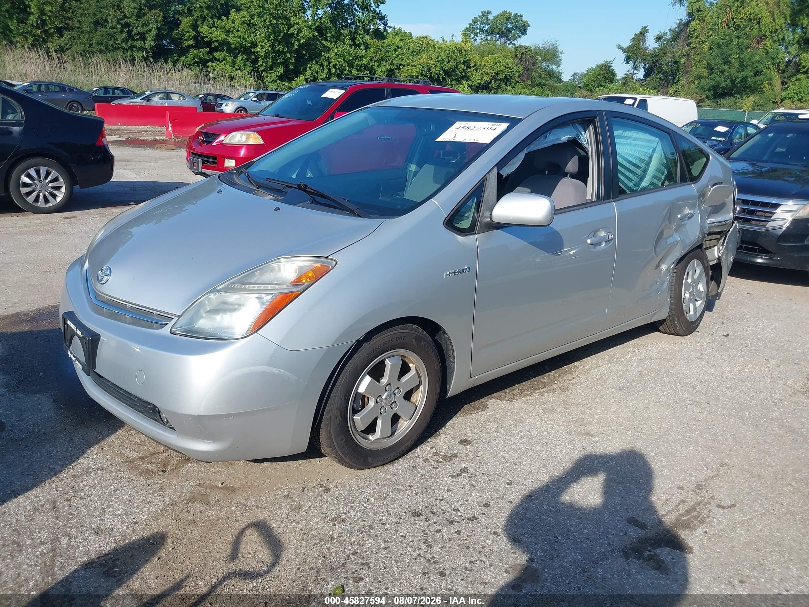 2006 Toyota Prius   Silver vin: JTDKB20U767544173