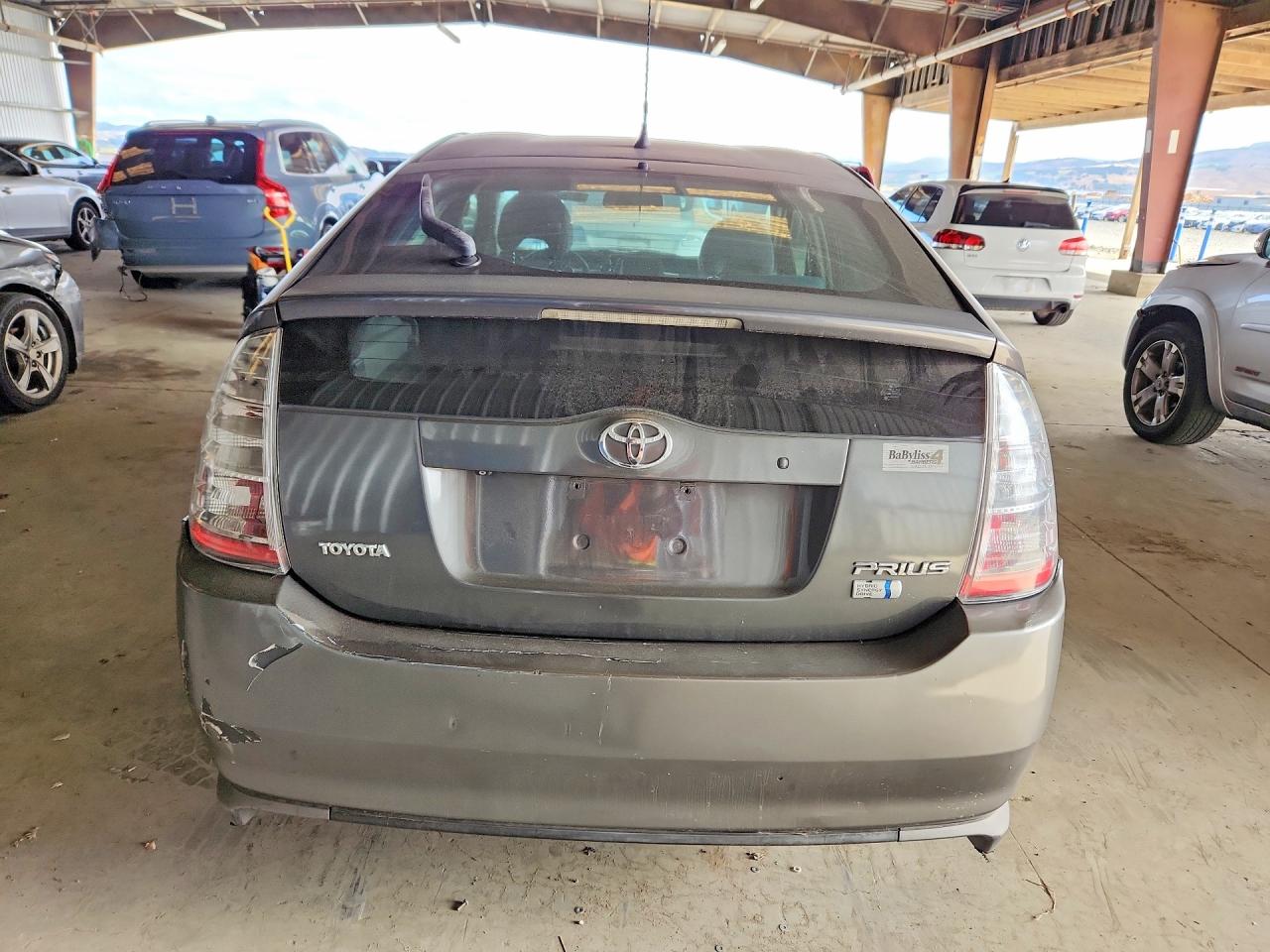 2007 Toyota Prius Base Gray vin: JTDKB20U773226255