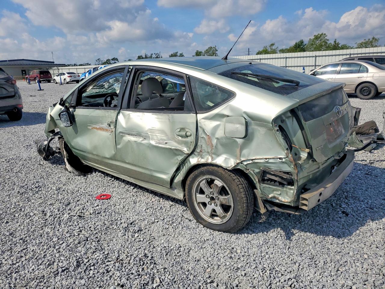 2007 Toyota Prius Base Green vin: JTDKB20U773247848