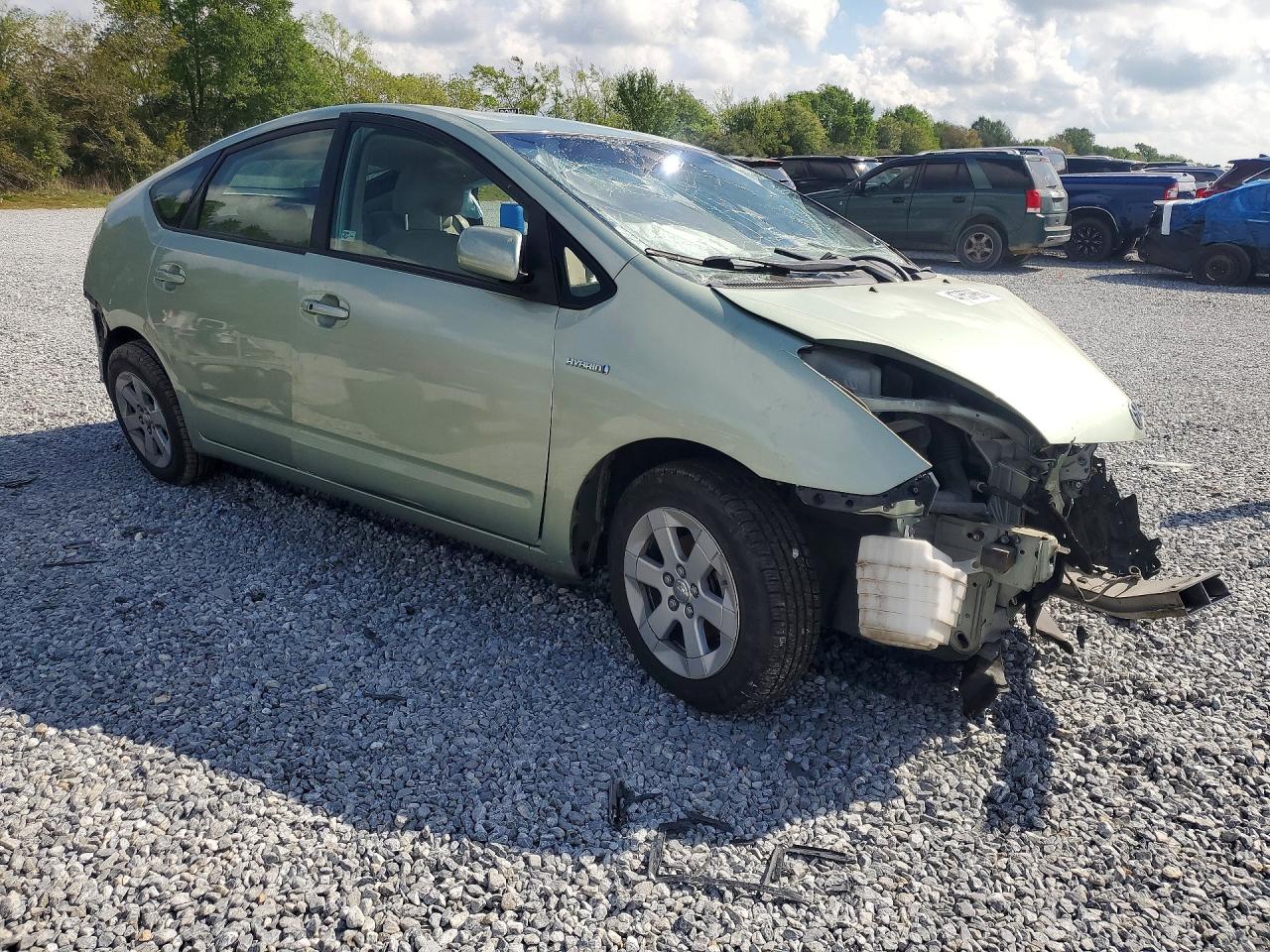 2007 Toyota Prius Base Green vin: JTDKB20U773247848