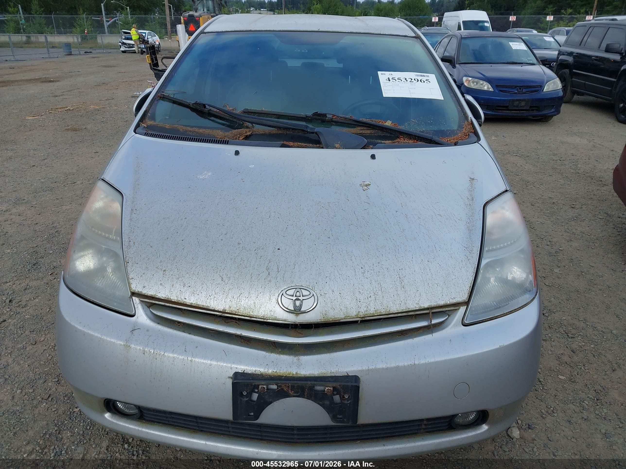 2007 Toyota Prius Touring Silver vin: JTDKB20U773270465