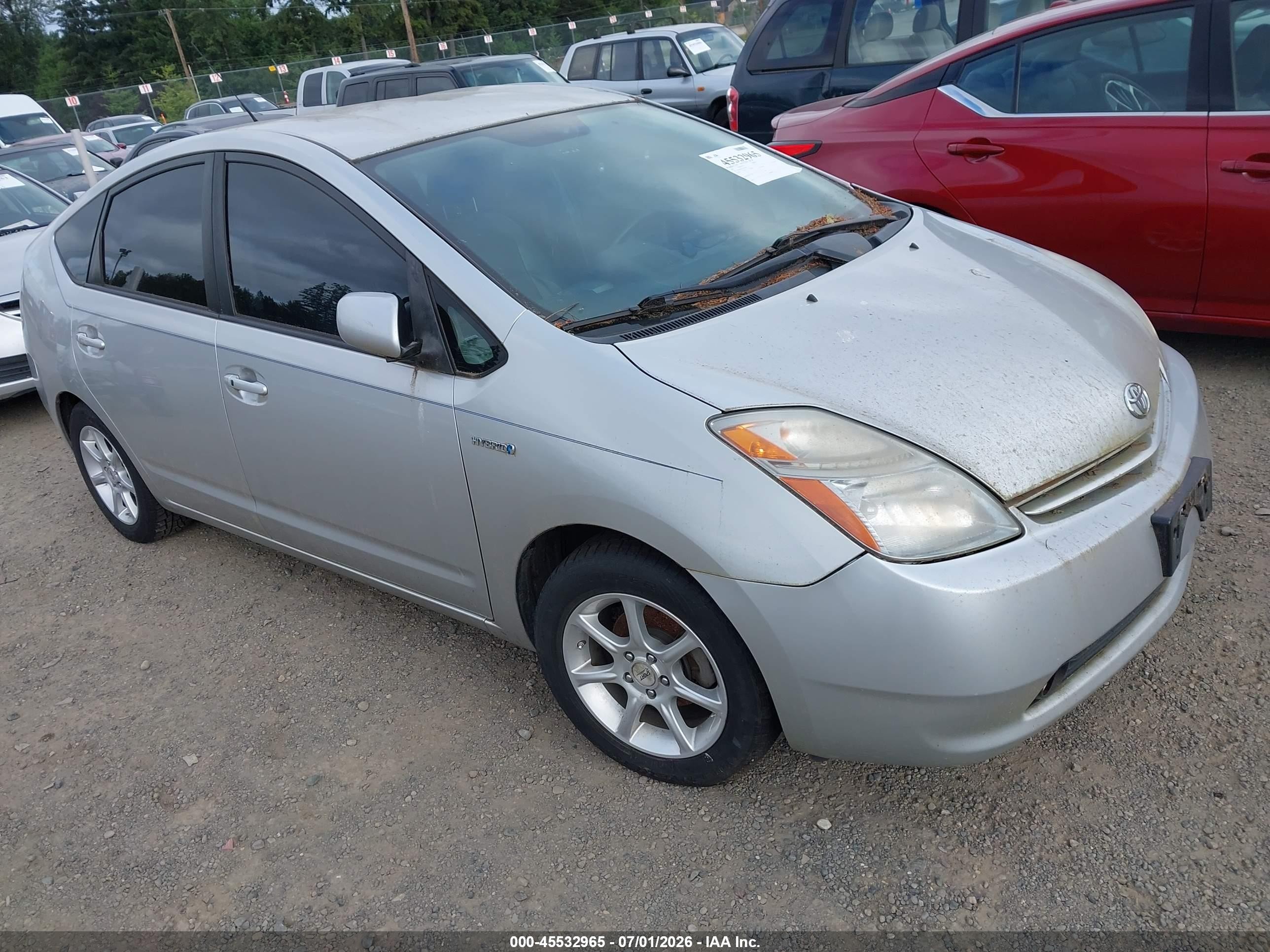 2007 Toyota Prius Touring Silver vin: JTDKB20U773270465