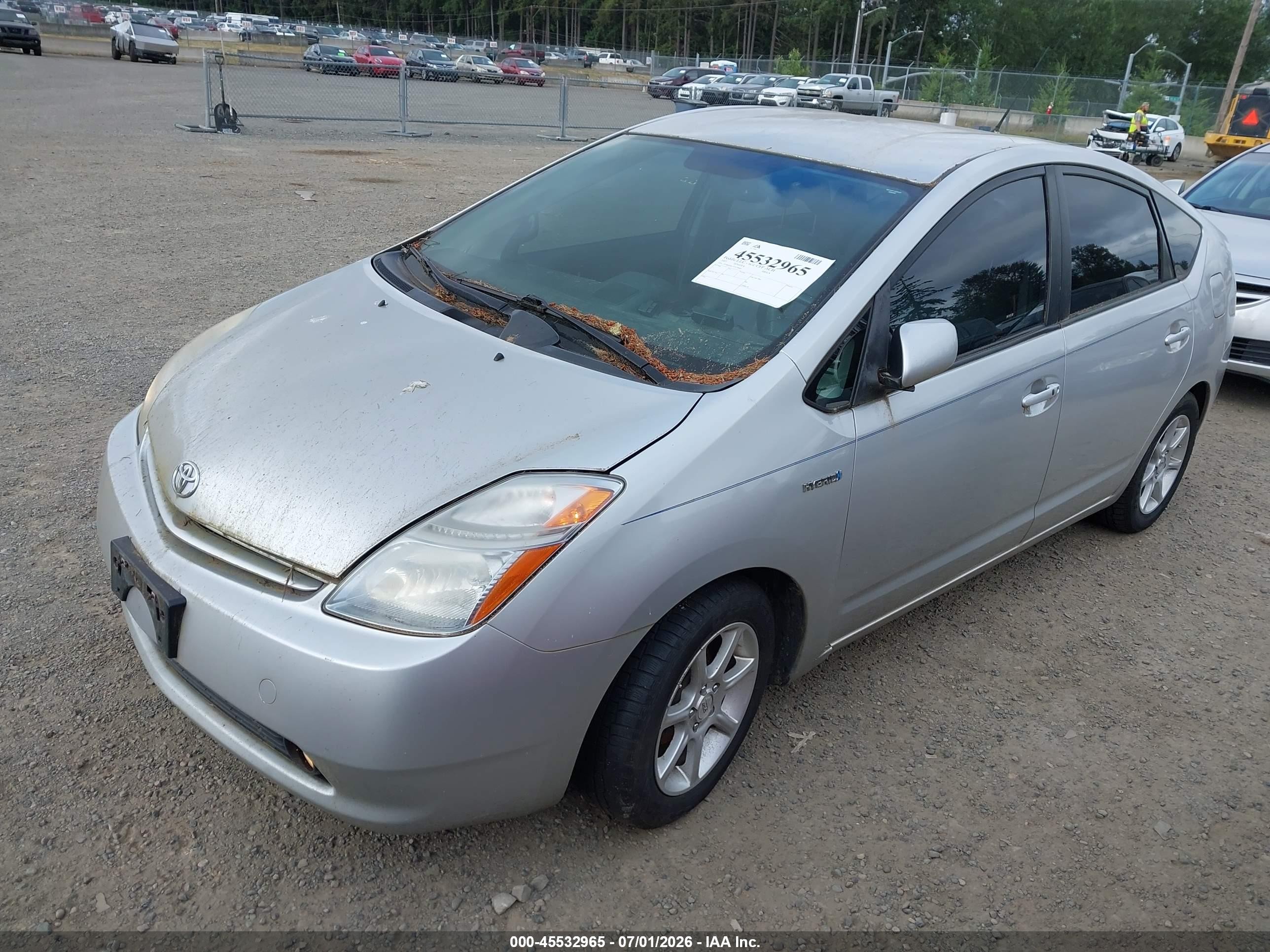2007 Toyota Prius Touring Silver vin: JTDKB20U773270465