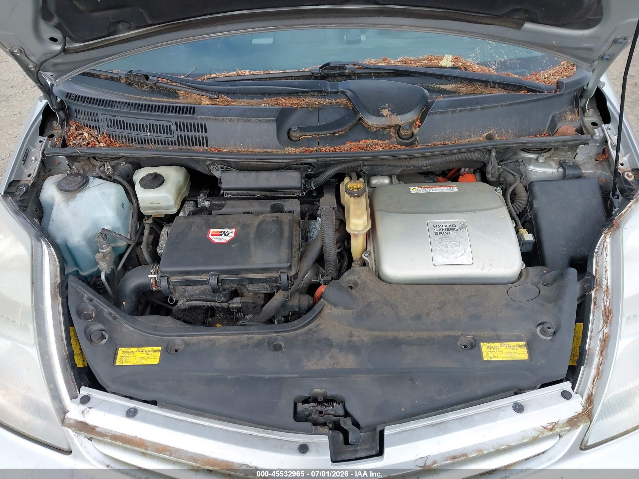 2007 Toyota Prius Touring Silver vin: JTDKB20U773270465