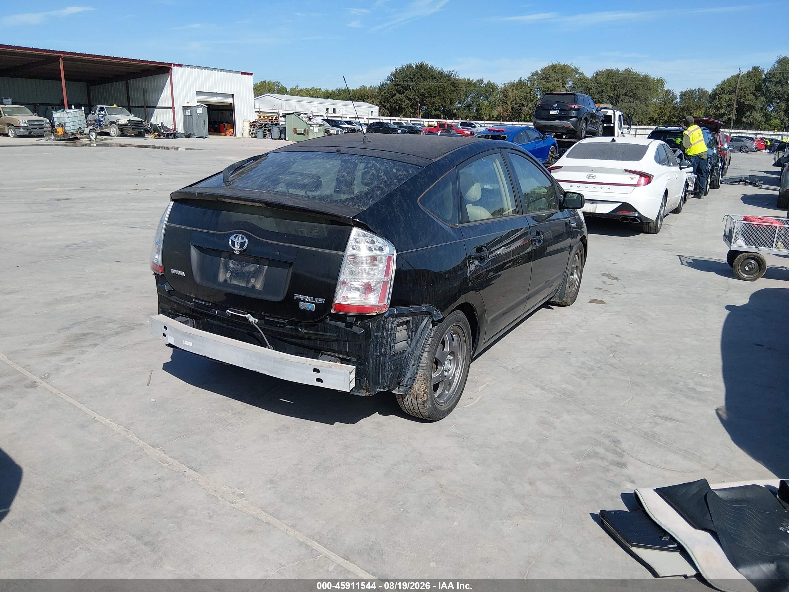 2007 Toyota Prius   Black vin: JTDKB20U773287315