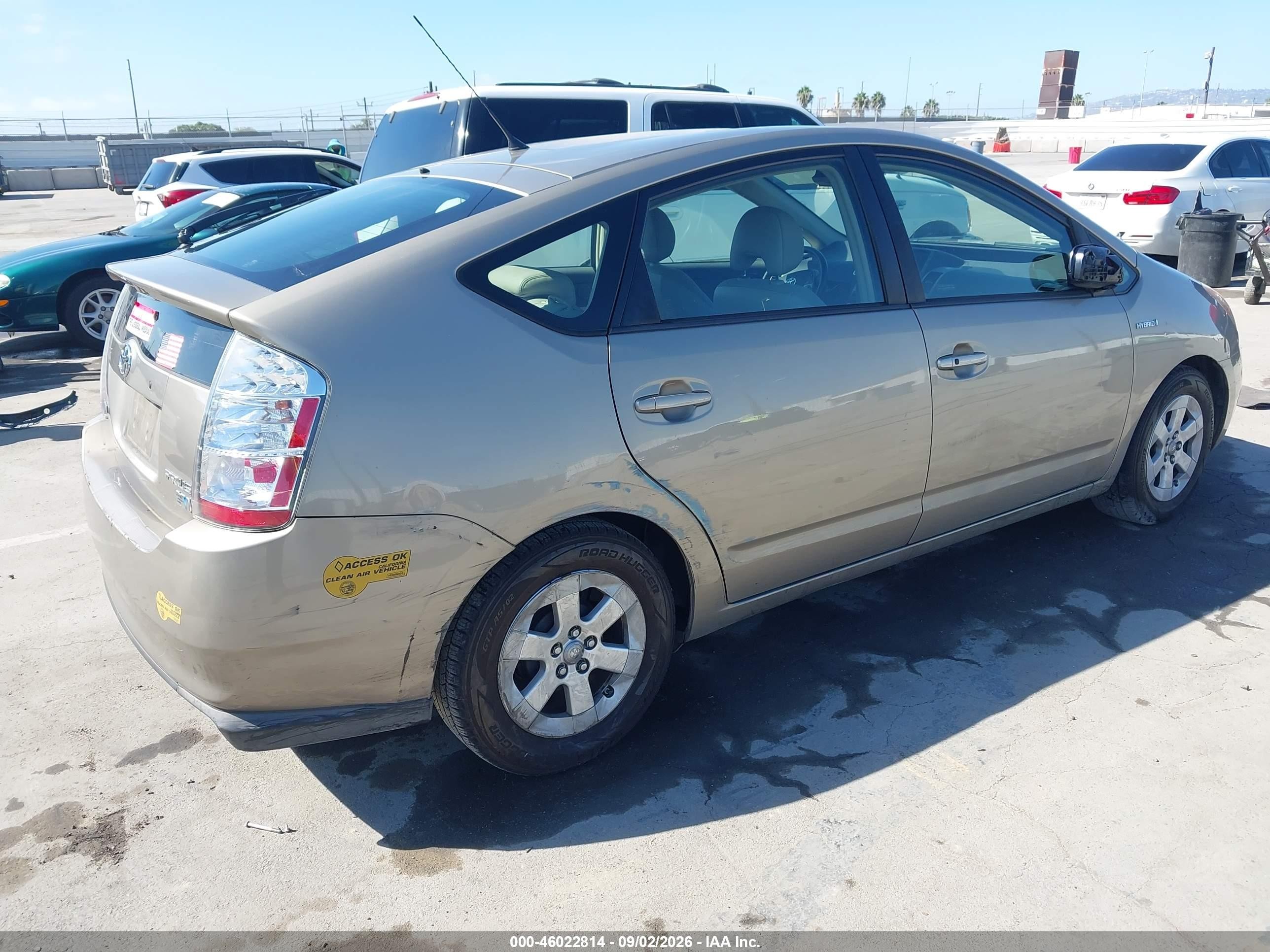 2007 Toyota Prius   Gold vin: JTDKB20U777561217