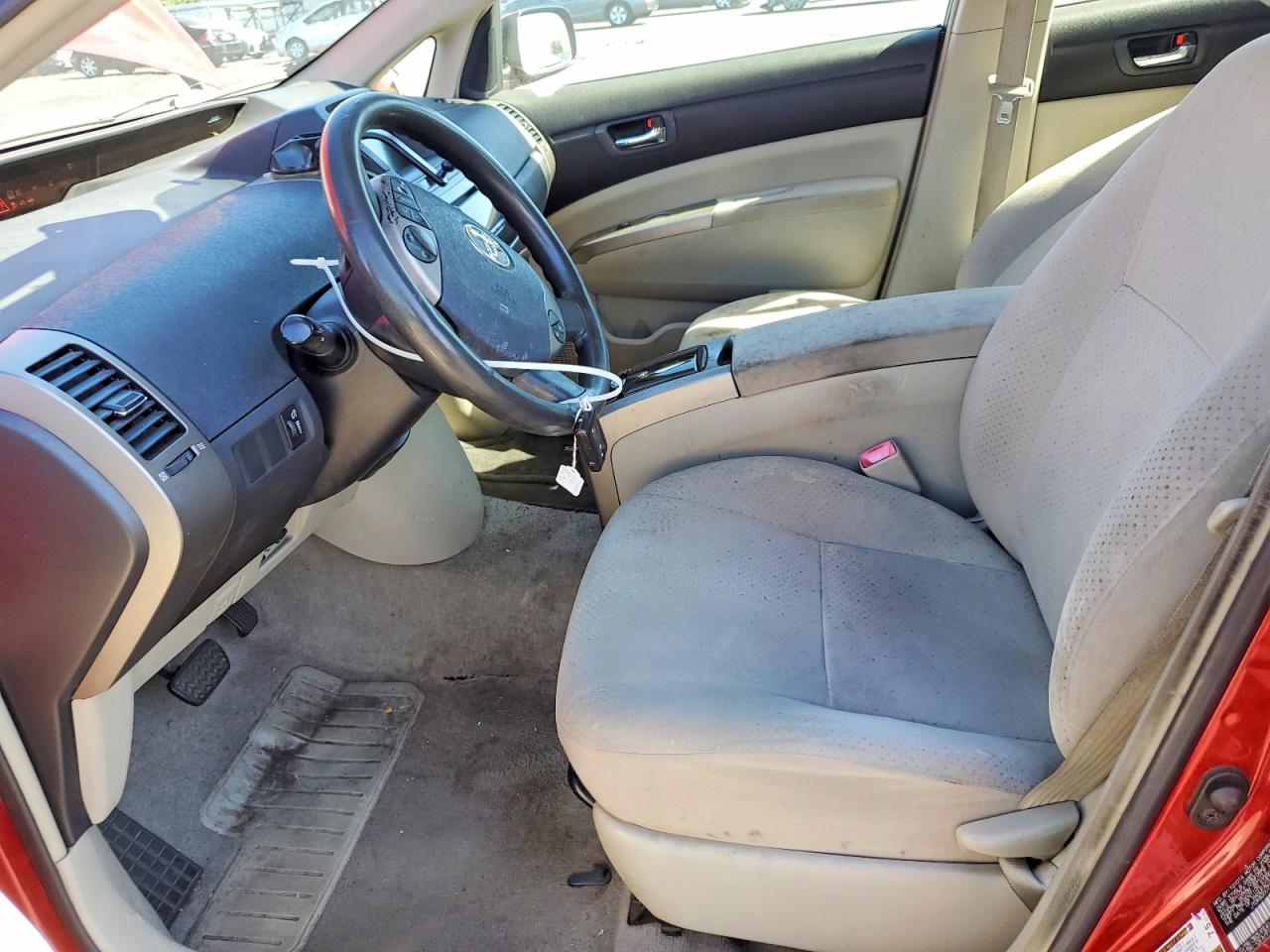 2007 Toyota Prius Base Red vin: JTDKB20U777611579