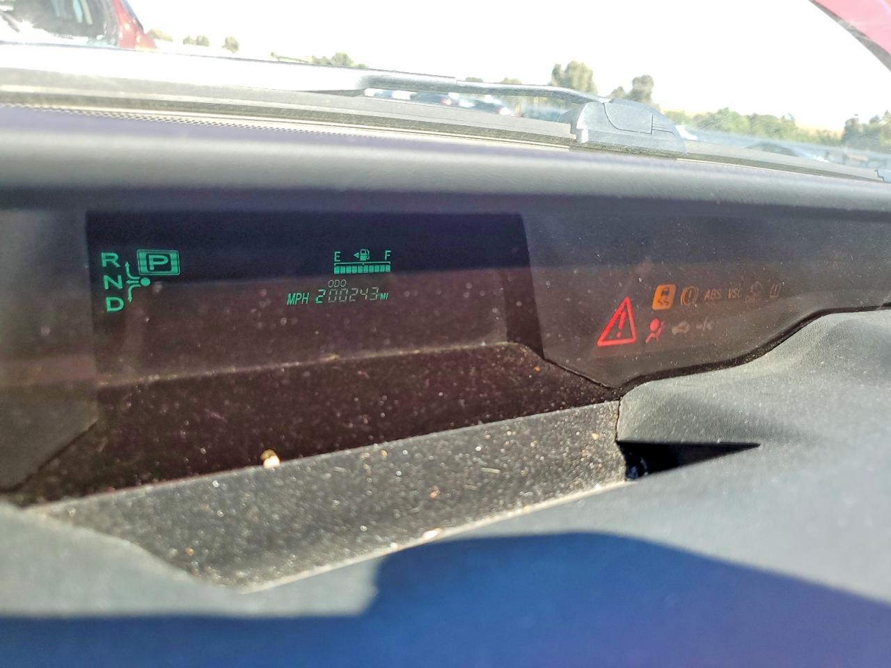 2007 Toyota Prius Base Red vin: JTDKB20U777611579