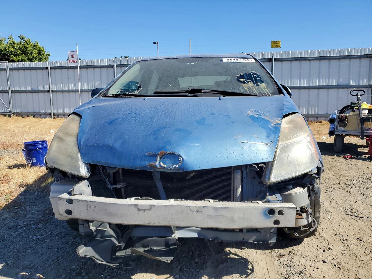 2007 Toyota Prius Blue vin: JTDKB20U777623702