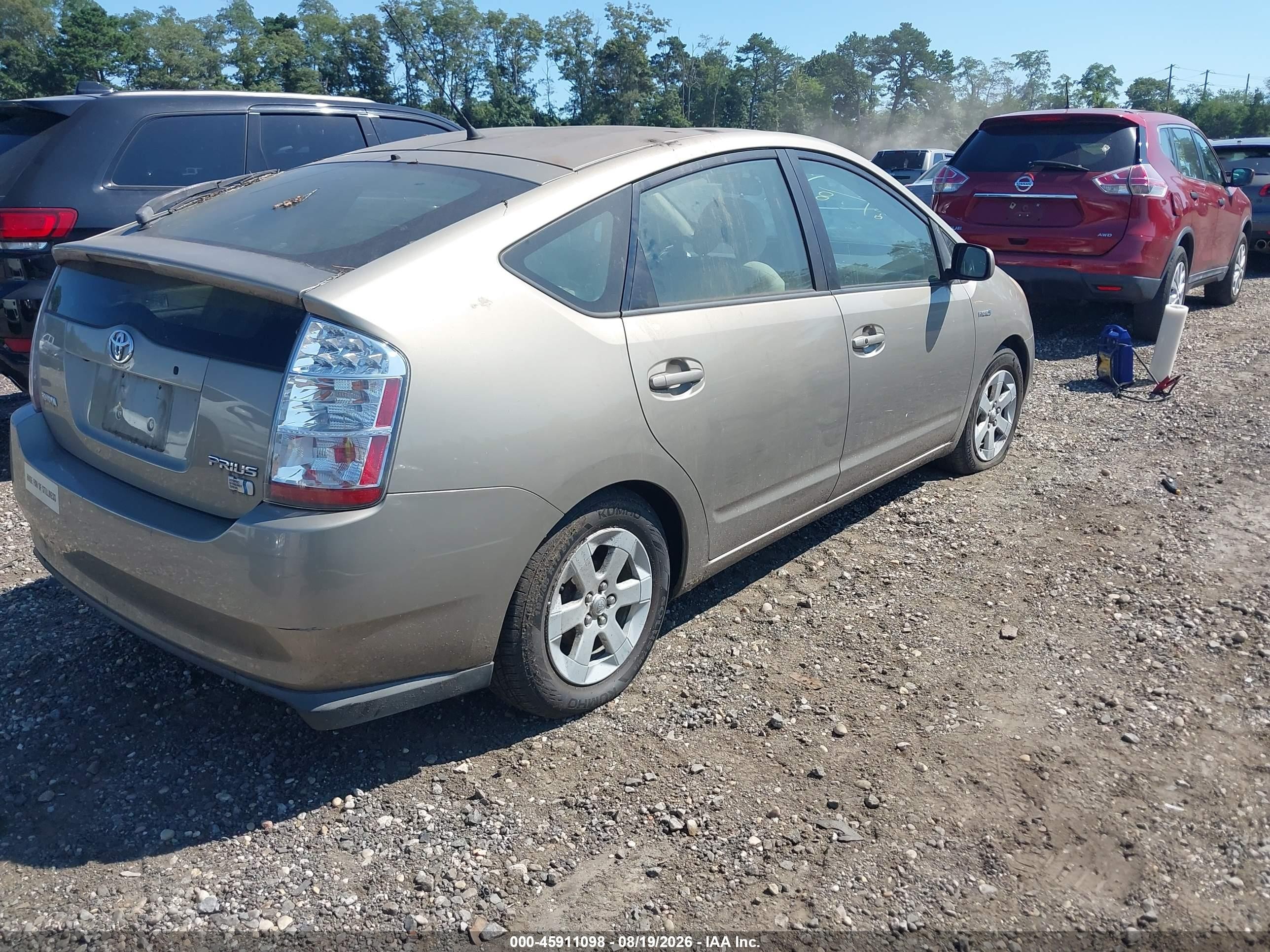 2007 Toyota Prius   Gold vin: JTDKB20U777623943